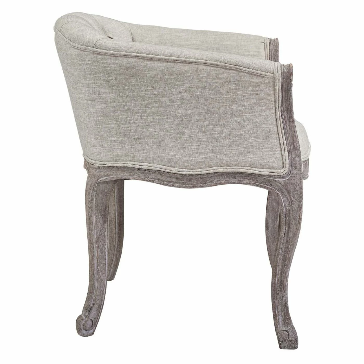 Wholesale 𧨠Dining Bench Modway Crown Vintage French Upholstered Fabric Dining Armchair π - Image 4