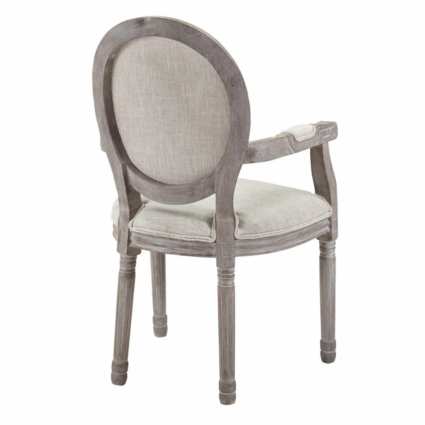 Discount 𧨠Formal Dining Chairs Modway Arise Vintage French Upholstered Fabric Dining Arm Chair βοΈ - Image 4