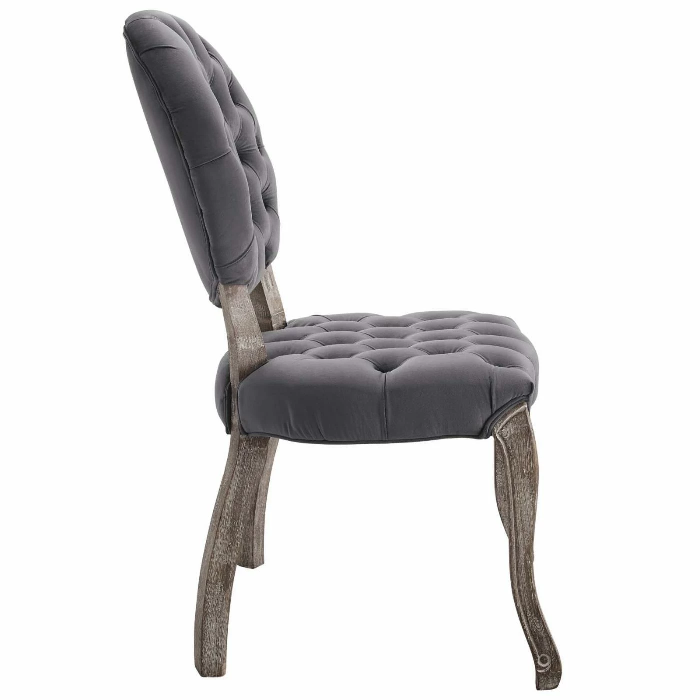 Promo π Side Chairs Modway Exhibit Velvet Tufted Dining Side Chair π - Image 4