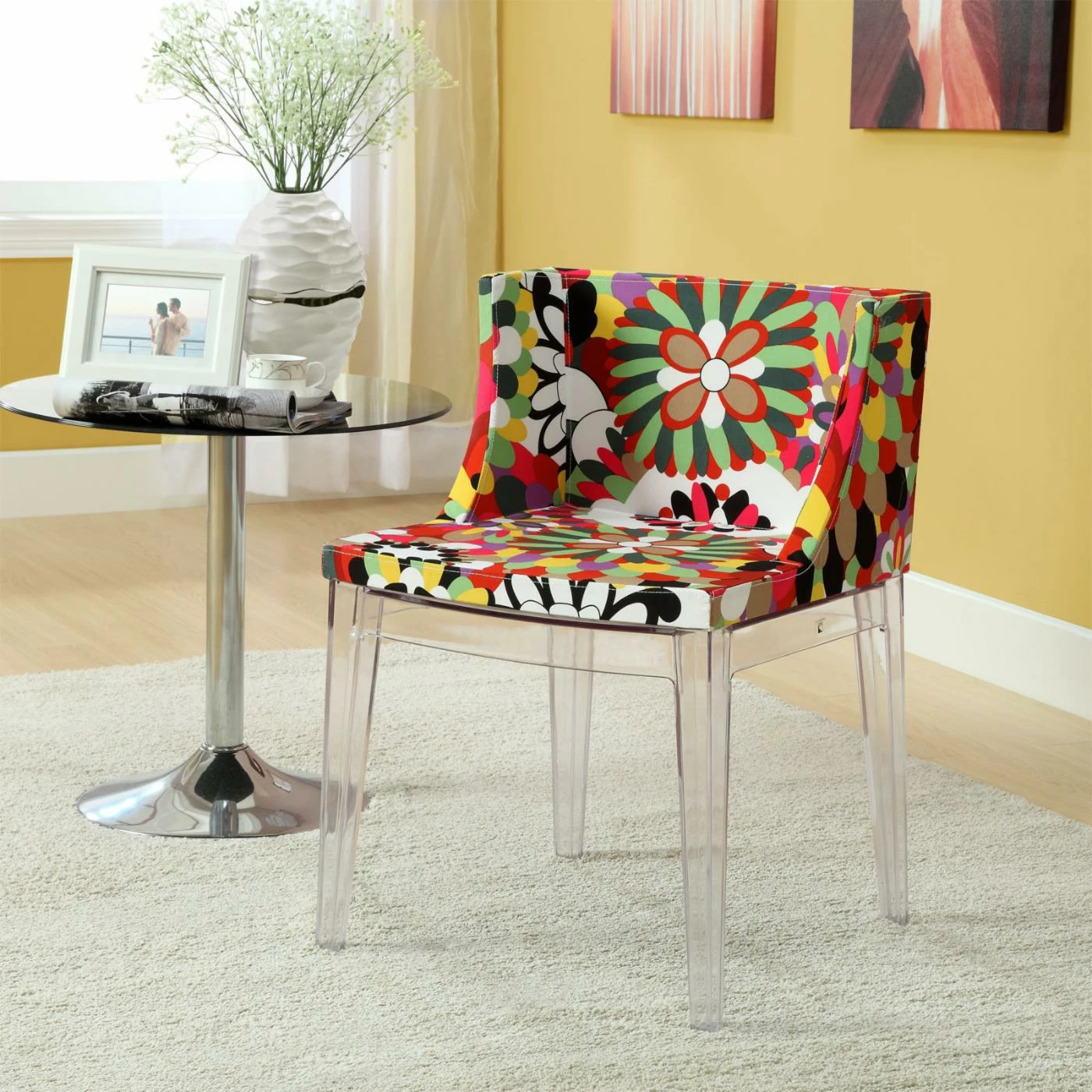 Cheapest π Side Chairs Modway Flower Dining Side Chair β - Image 4
