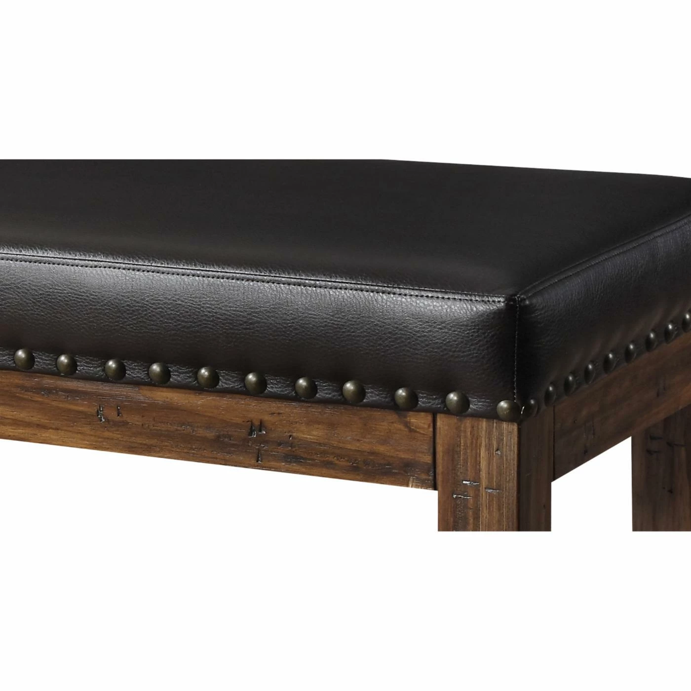 Flash Sale π Wallace & Bay Side Chairs Wallace & Bay Dodson Faux Leather Upholstered Dining Bench π₯ - Image 4