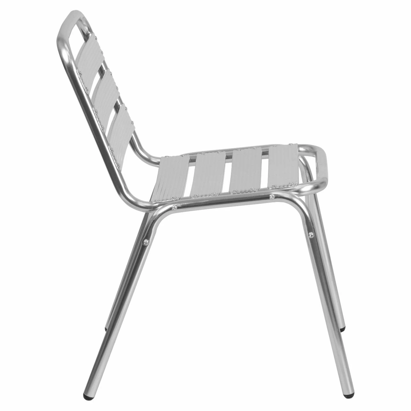 Best deal π Side Chairs Flash Furniture Aluminum Commercial Indoor-Outdoor Slat Back Armless Restaurant Stack Chair βοΈ - Image 4