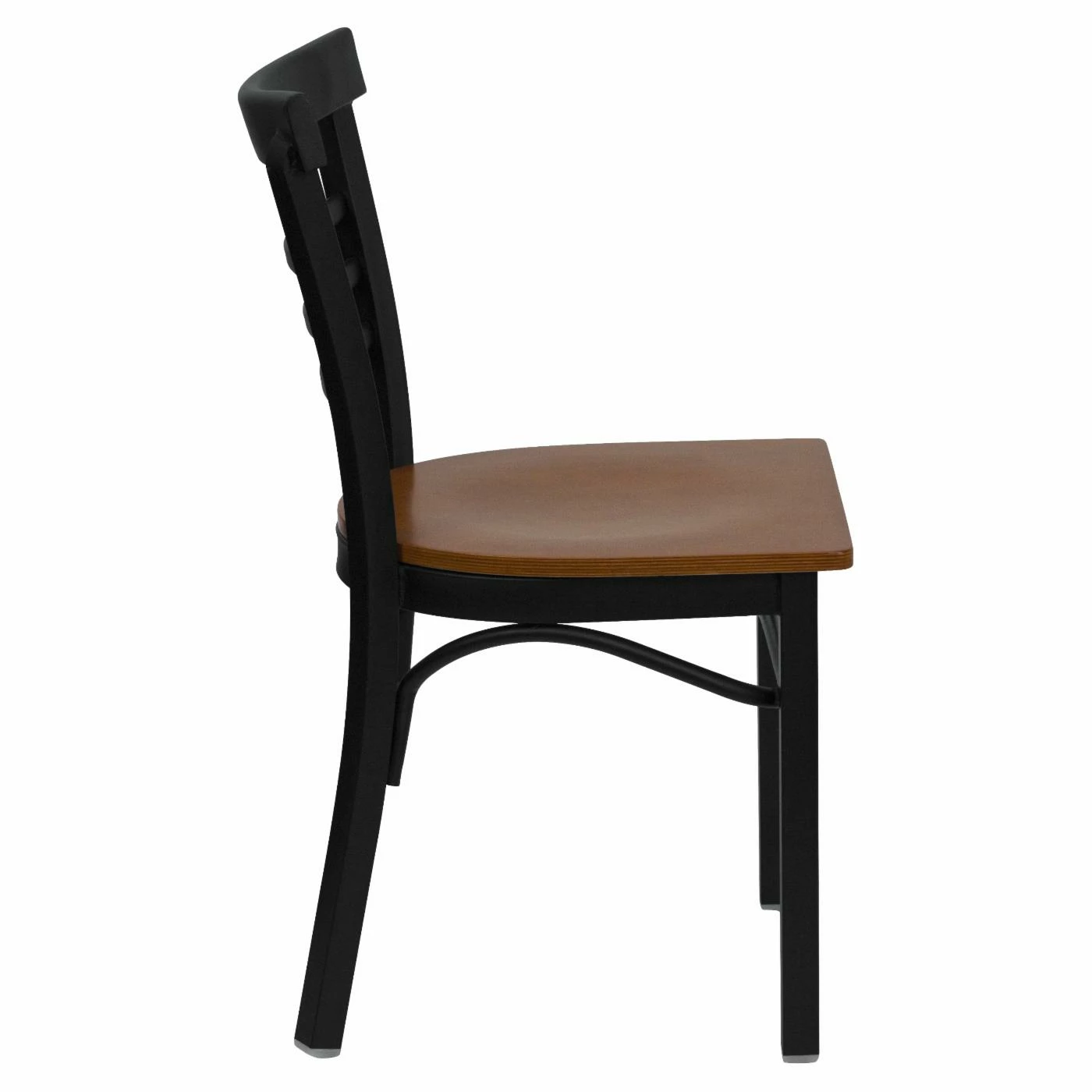 Coupon π Side Chairs Flash Furniture Hercules 17.25 In. Metal And Wood Rounded Ladder Back Restaurant Chair π - Image 4