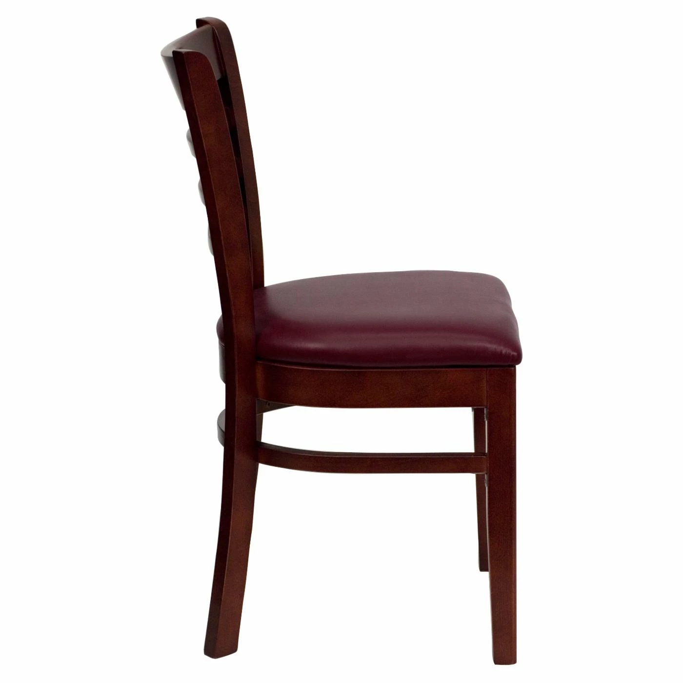 Best Pirce π Side Chairs Flash Furniture Hercules 19.5 In. Mahogany And Vinyl Ladder Back Restaurant Chair π― - Image 4