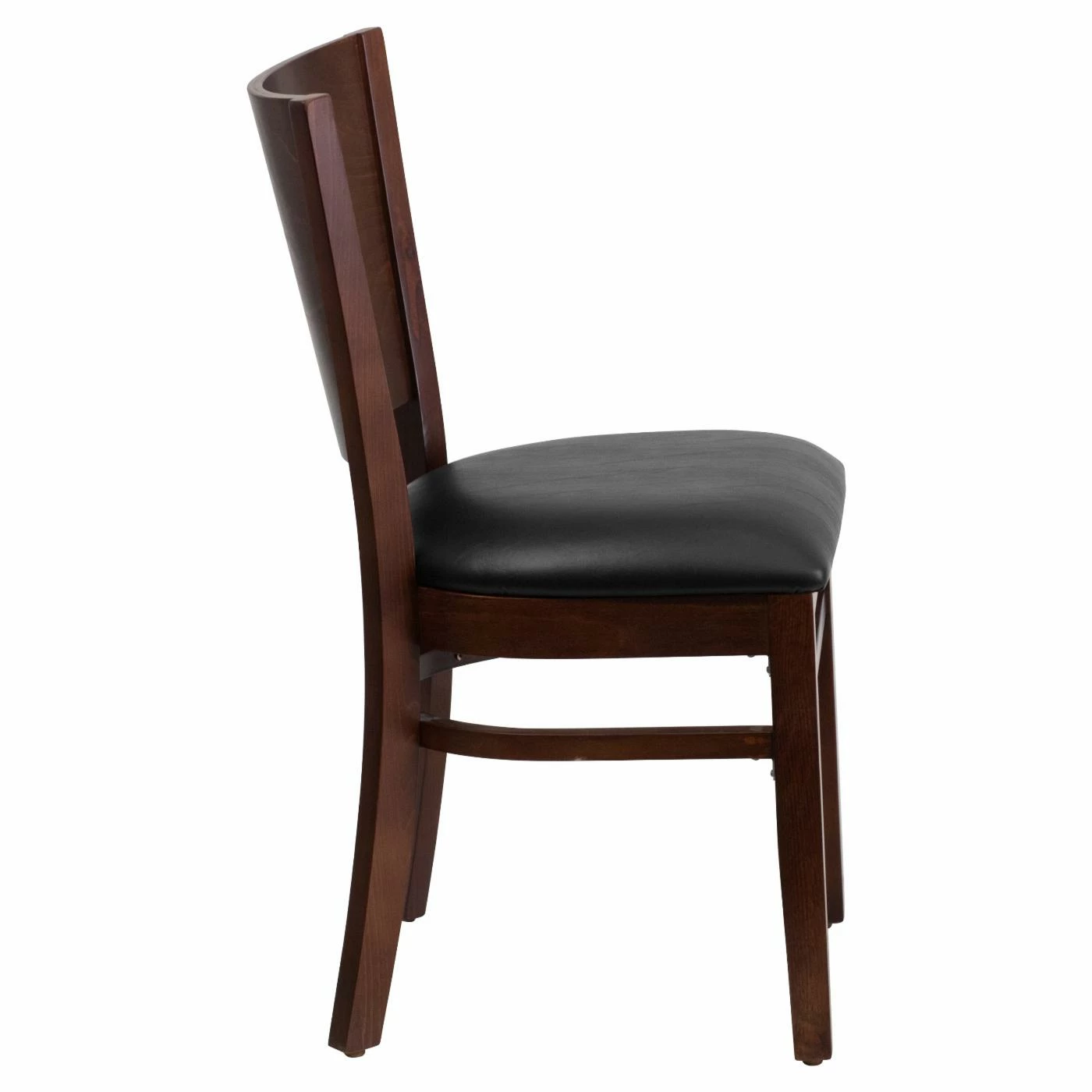 Cheap β€οΈ Side Chairs Flash Furniture Lacey 20 In. Walnut Solid Back Restaurant Chair With Vinyl Seat π - Image 4