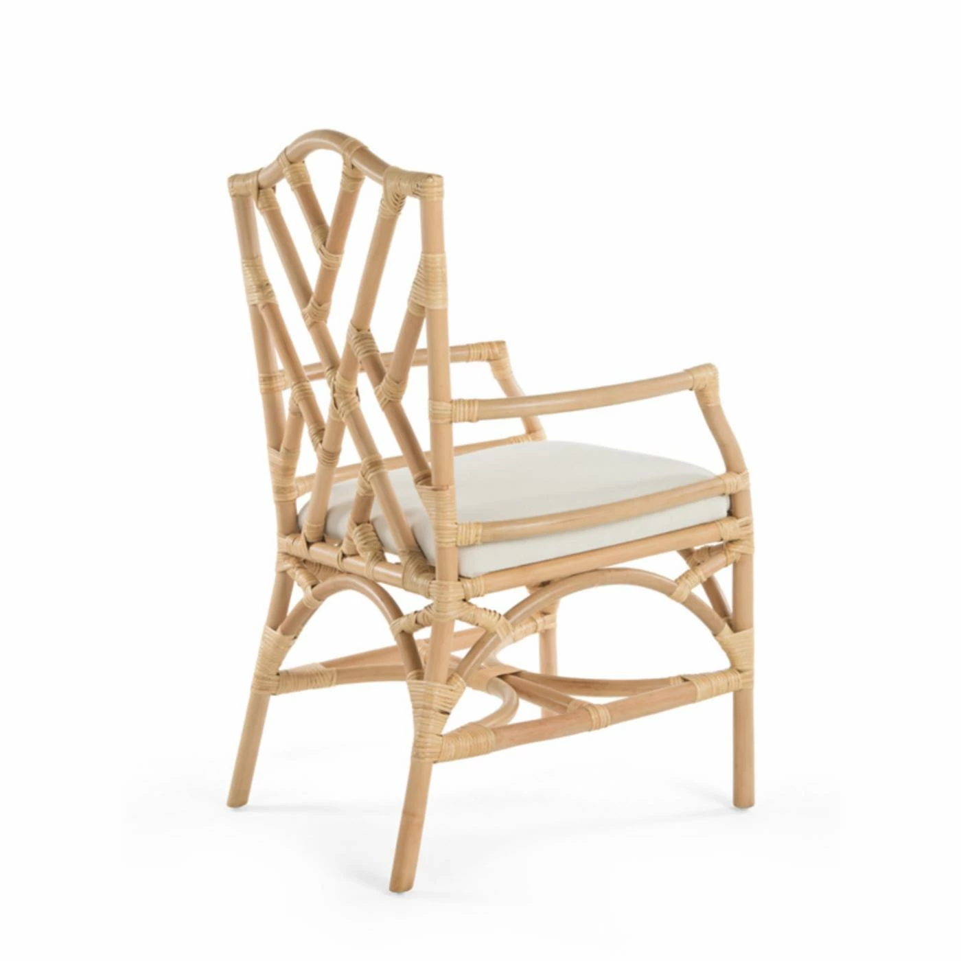 Coupon π Formal Dining Chairs KOUBOO Rattan Chippendale Upholstered Dining Arm Chair - Set Of 2 𧨠- Image 4