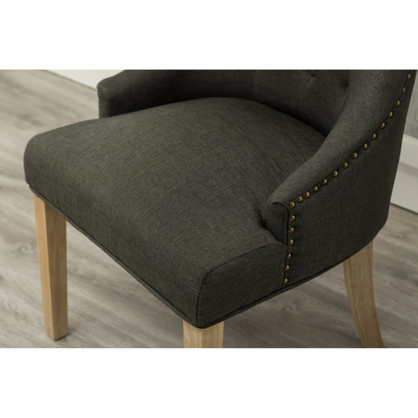 Brand new ❤️ Side Chairs Roundhill Furniture Button Tufted Wingback Hostess Chair - Set Of 2 ❤️ - Image 4