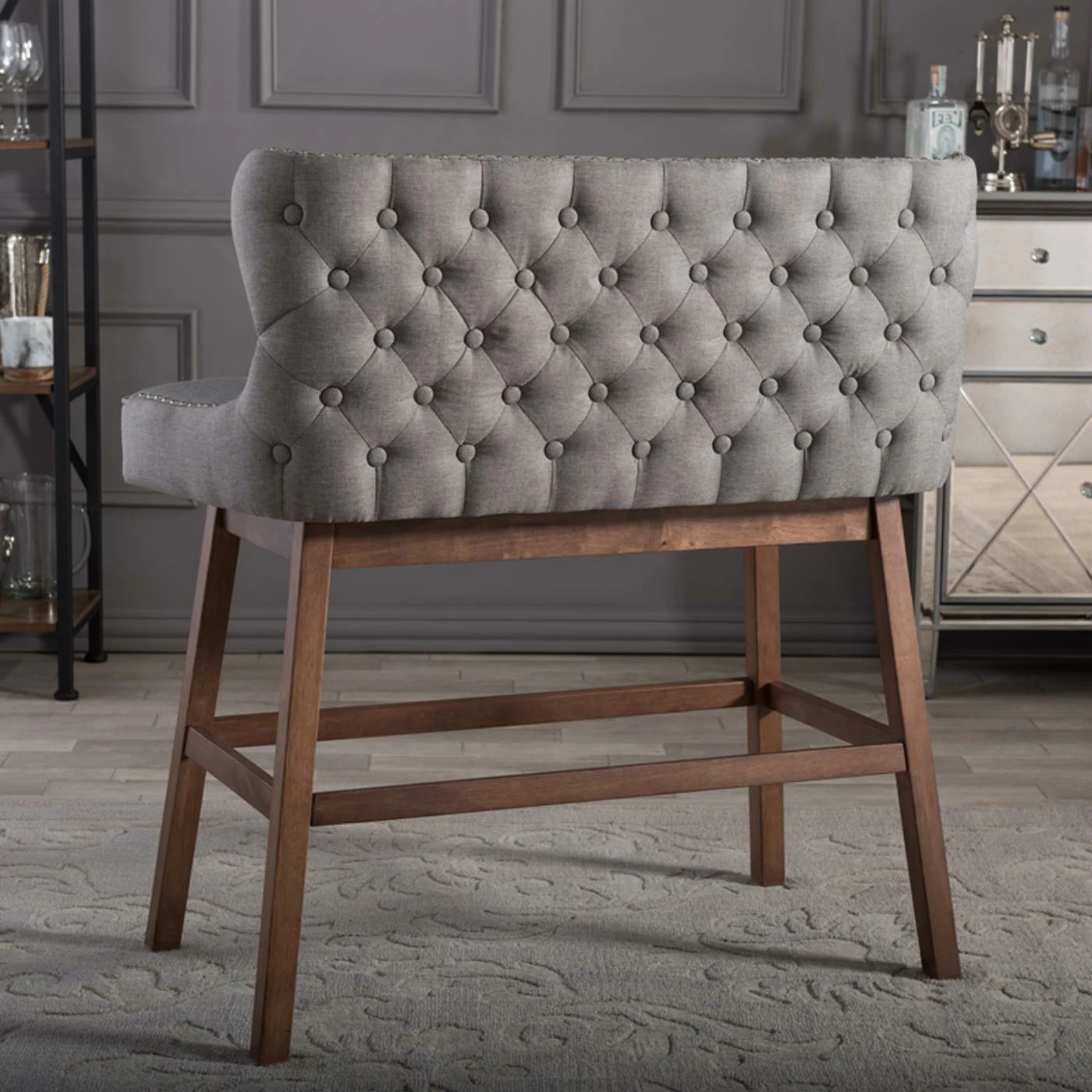 Coupon ๐ Side Chairs Baxton Studio Gradisca Bar Height Dining Bench ๐ - Image 4