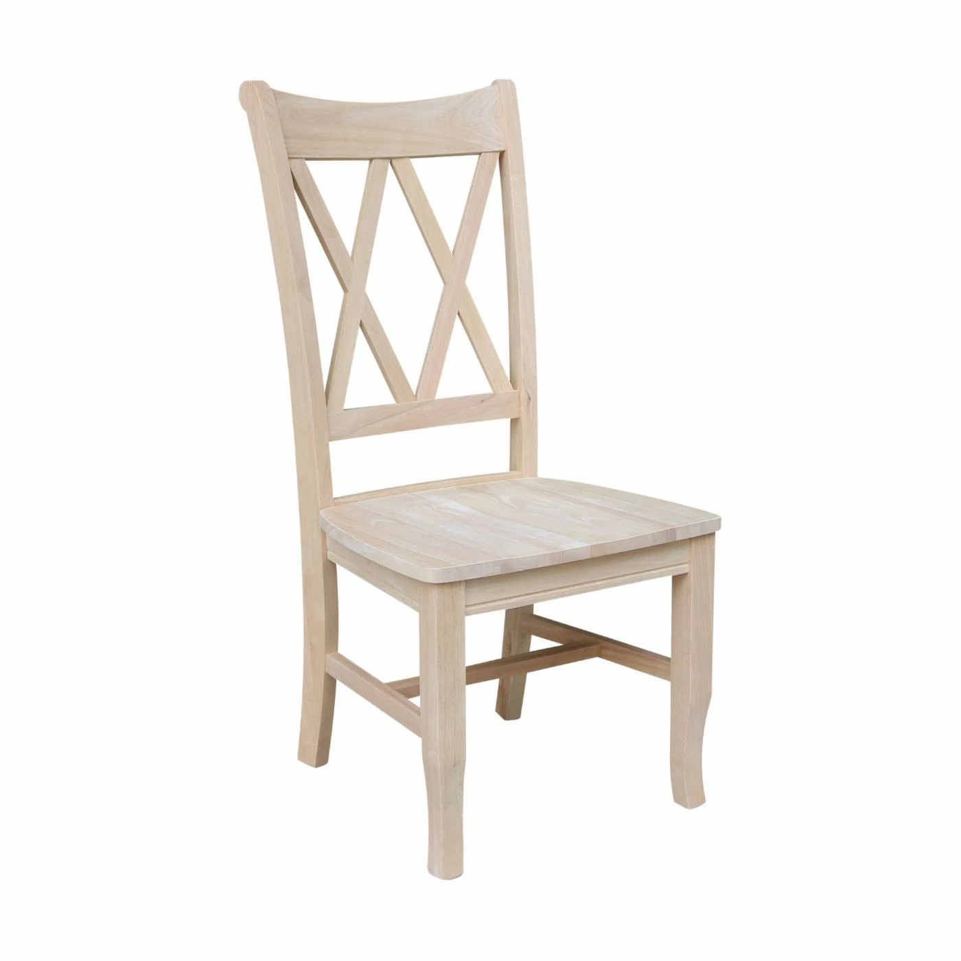 Promo π Side Chairs International Concepts Milford Double X-Back Chair - 2 Chairs π - Image 4