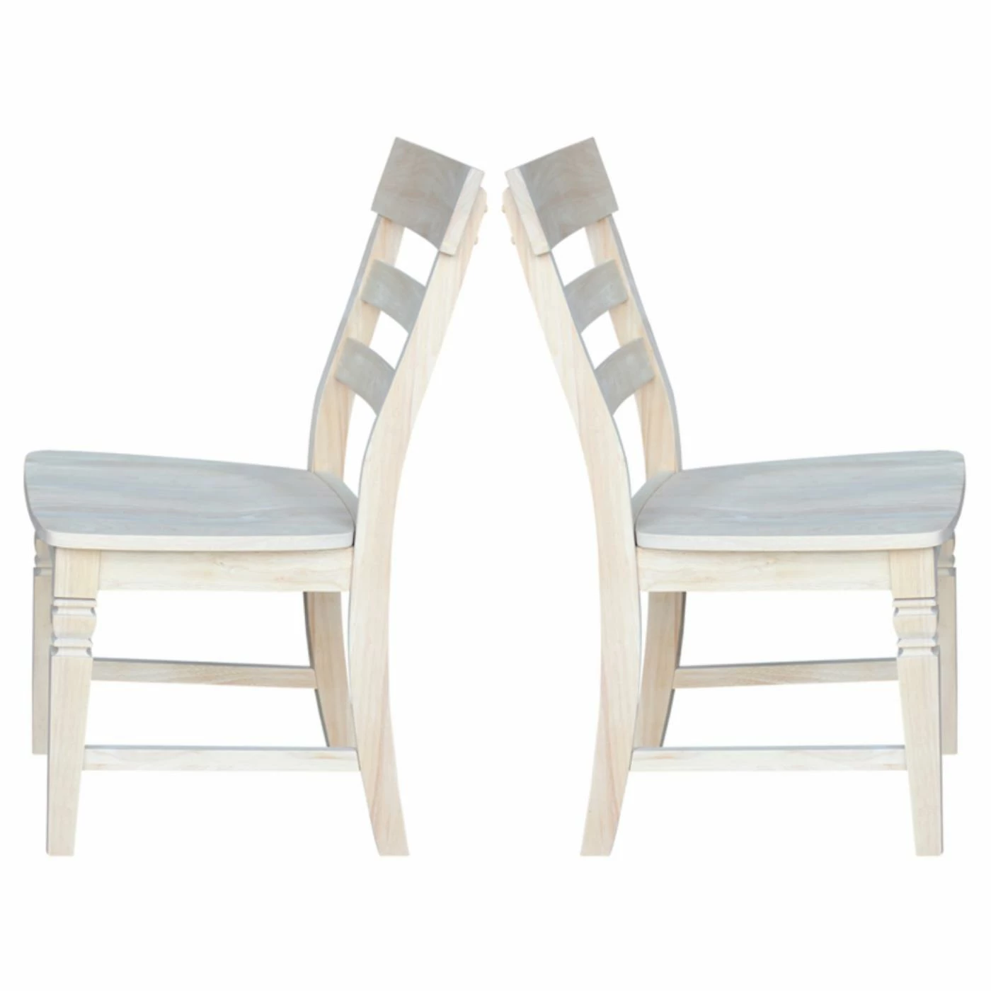 Cheap π Side Chairs International Concepts Java Ladder Back Dining Chairs - Set Of 2 π - Image 4