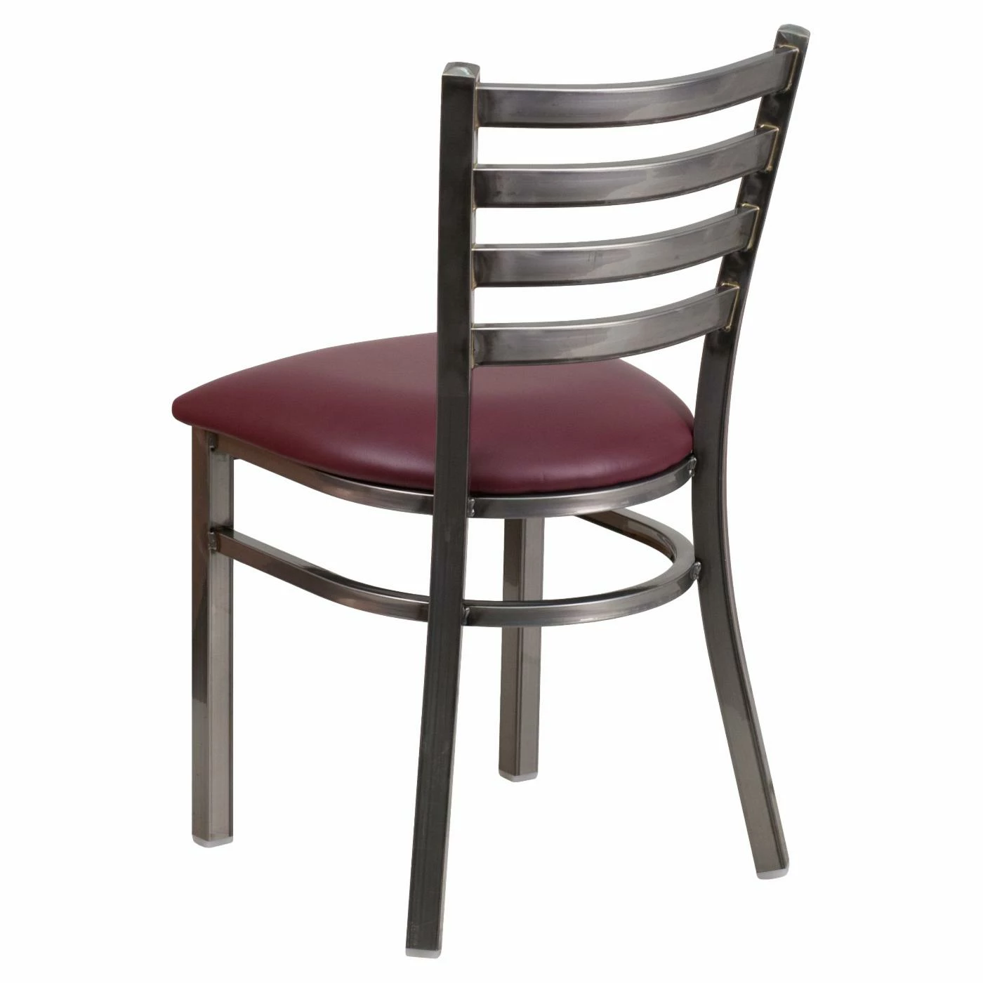 Deals π Side Chairs Flash Furniture Hercules 19.5 In. Clear π§₯ Coated Metal And Vinyl Ladder Back Restaurant Chair π₯° - Image 6