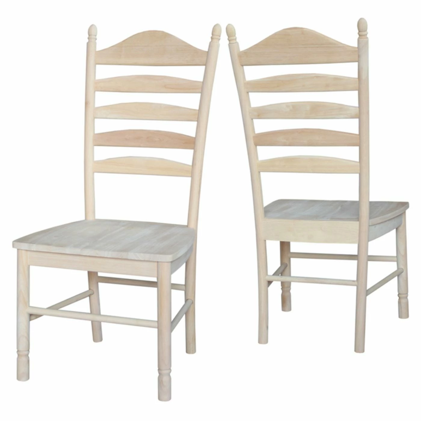 New π Casual Dining Chairs International Concepts Unfinished Bedford Ladder Back Dining Chairs - Set Of 2 π - Image 6