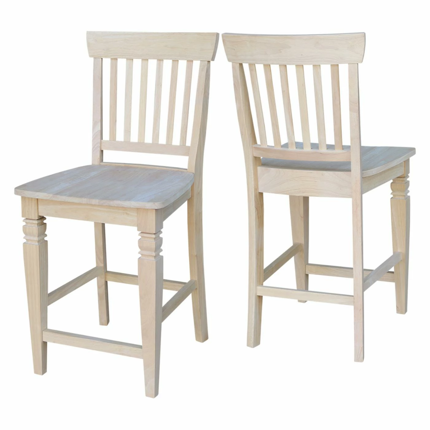 New ✨ Side Chairs International Concepts Seattle Unfinished Counter Stool ❤️ - Image 6