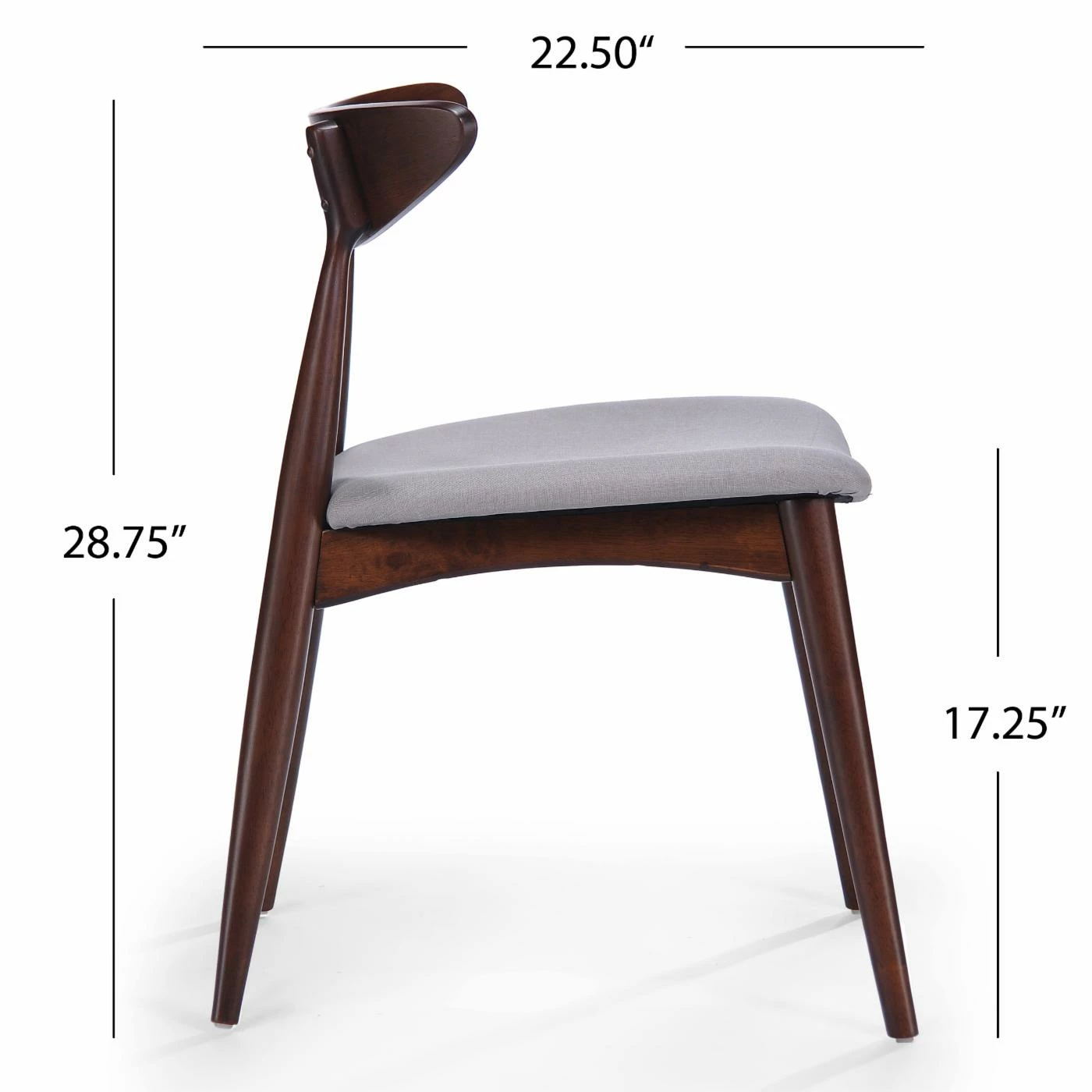 Buy π Best Selling Home Side Chairs Adan Barron Mid-Century Modern Dining Chairs - Set Of 2 π - Image 7