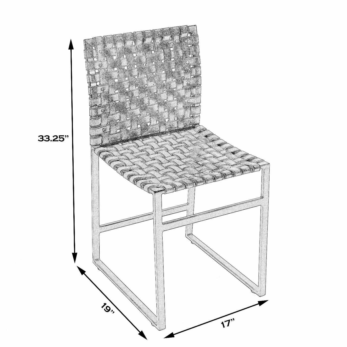 Promo β Side Chairs Butler Specialty Urban Woven Leather Side Chair π - Image 7