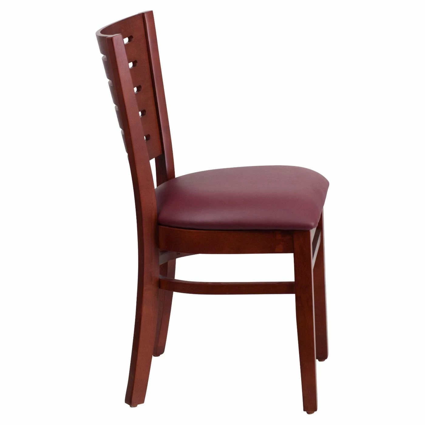 Best reviews of π Side Chairs Flash Furniture Darby 20 In. Mahogany Slat Back Restaurant Chair With Vinyl Seat π - Image 7