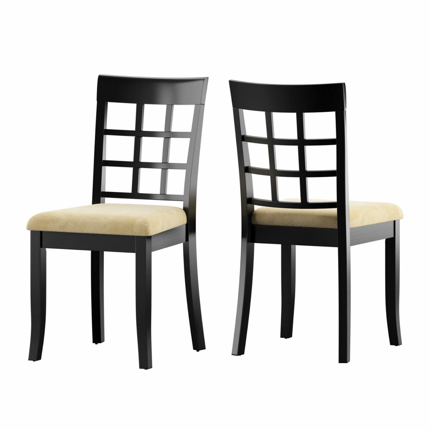 Hot Sale 𧨠Side Chairs Weston Home Tibalt Black Dining Chair - Window Back - Set Of 2 π₯ - Image 7