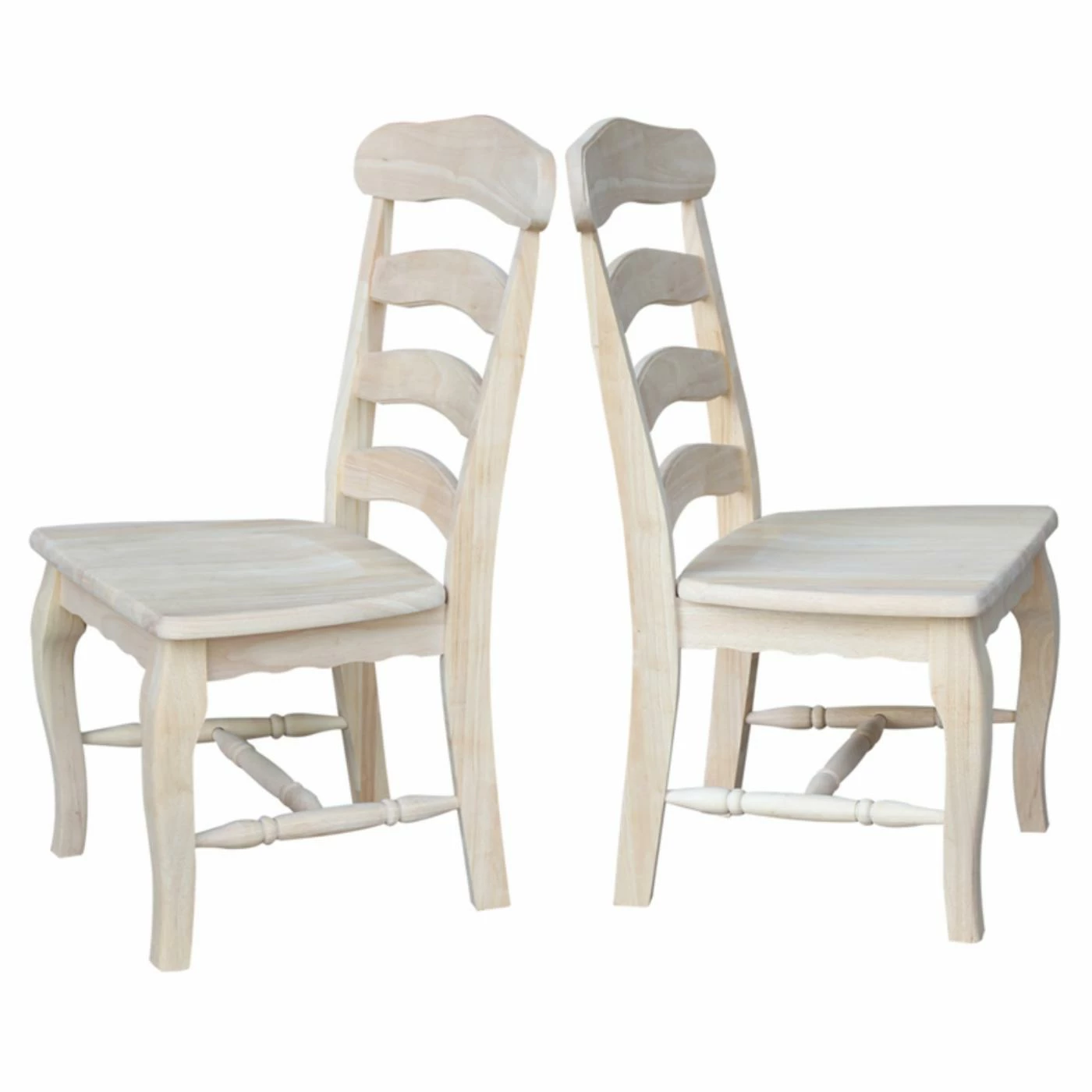 Budget π₯ Side Chairs International Concepts Unfinished Chesnee Country French Dining Chairs - Set Of 2 π - Image 7