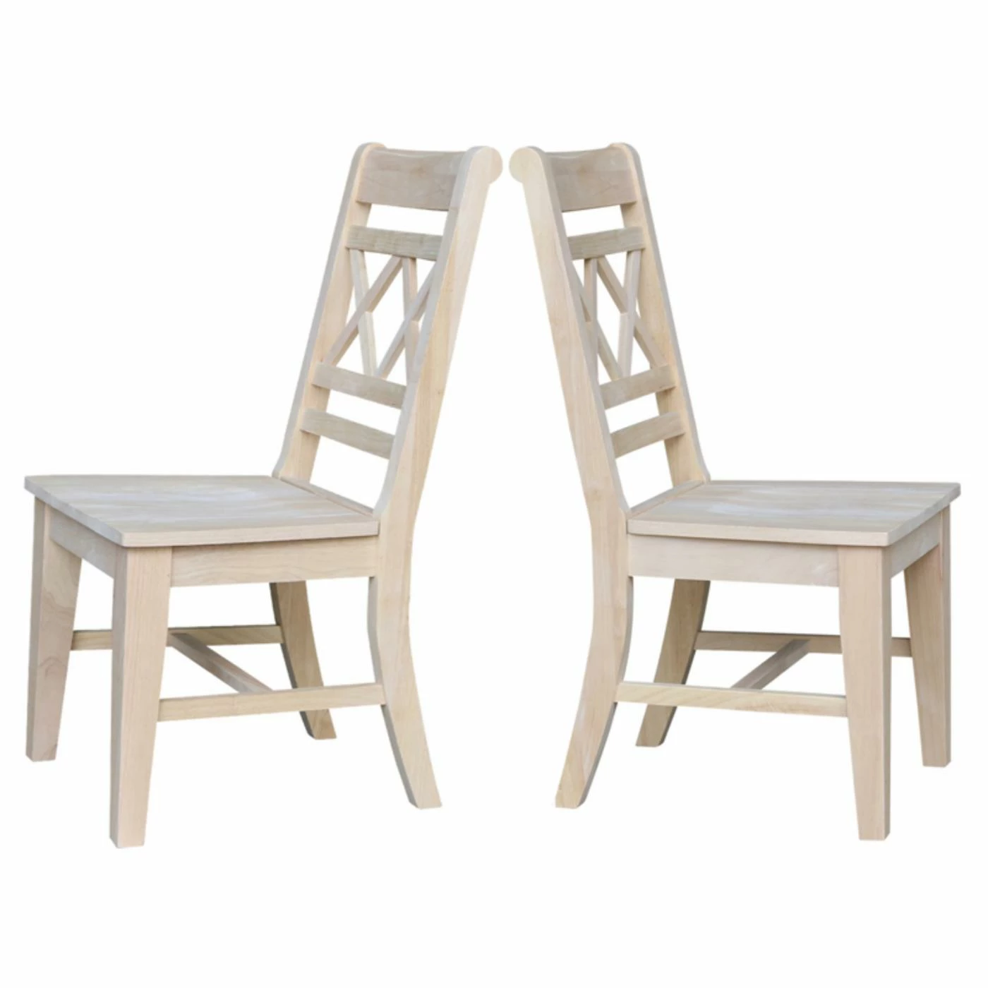 Best reviews of π€© Side Chairs International Concepts Canyon X-Back Side Chair - Set Of 2 π - Image 7