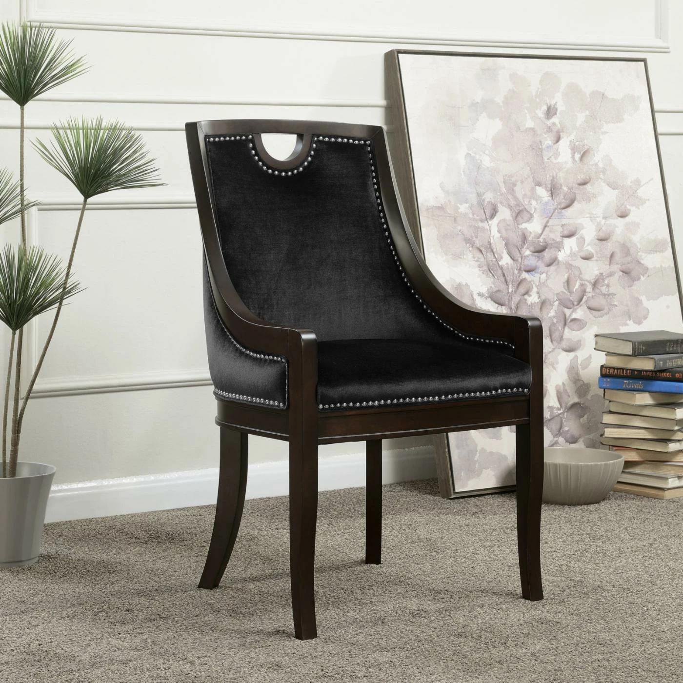 Top 10 π€© Side Chairs Chic Home June Velvet Dining Side Chair With Nailhead Trim π€© - Image 9