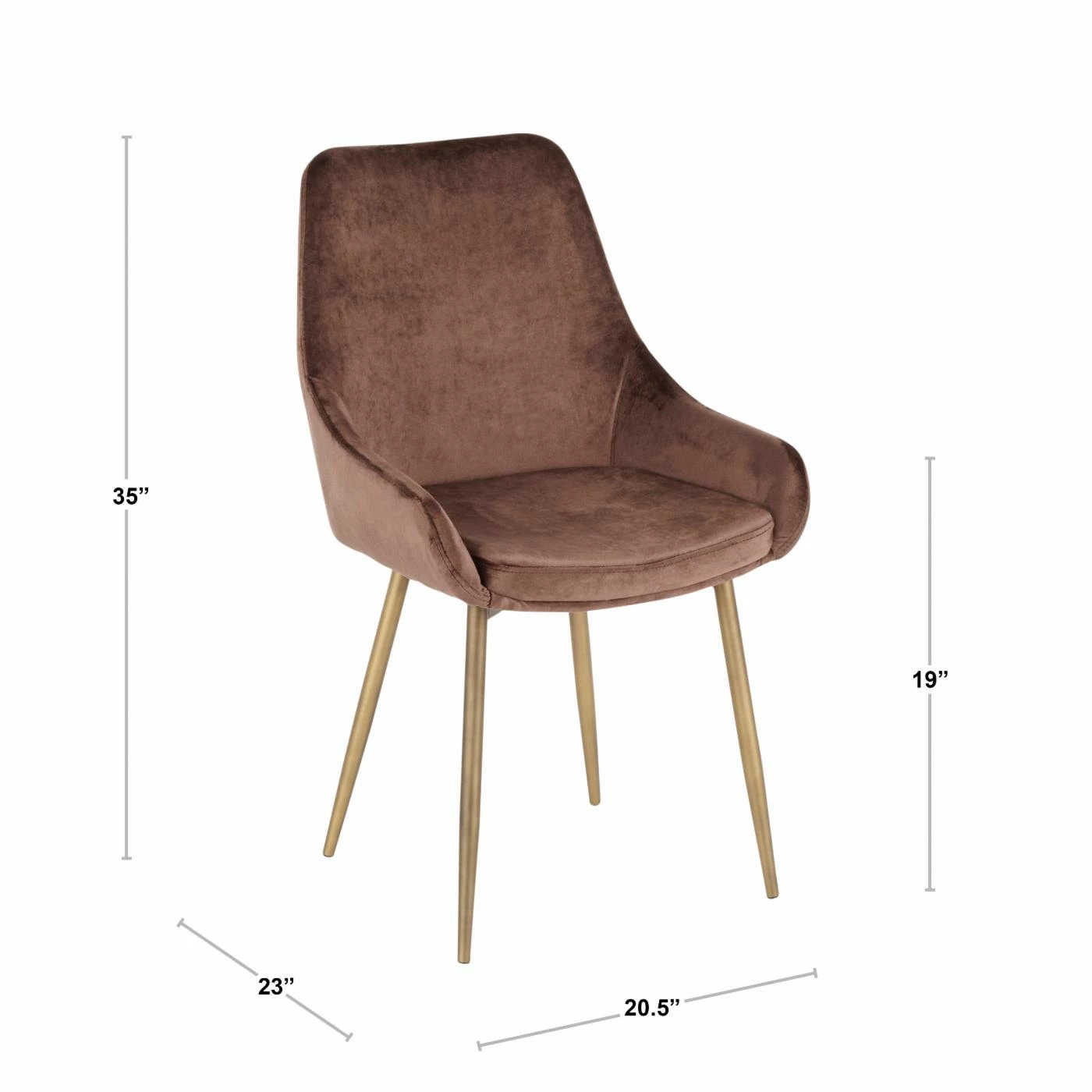 Flash Sale π₯° Side Chairs LumiSource Diana Solid Back Dining Side Chair - Set Of 2 π― - Image 9