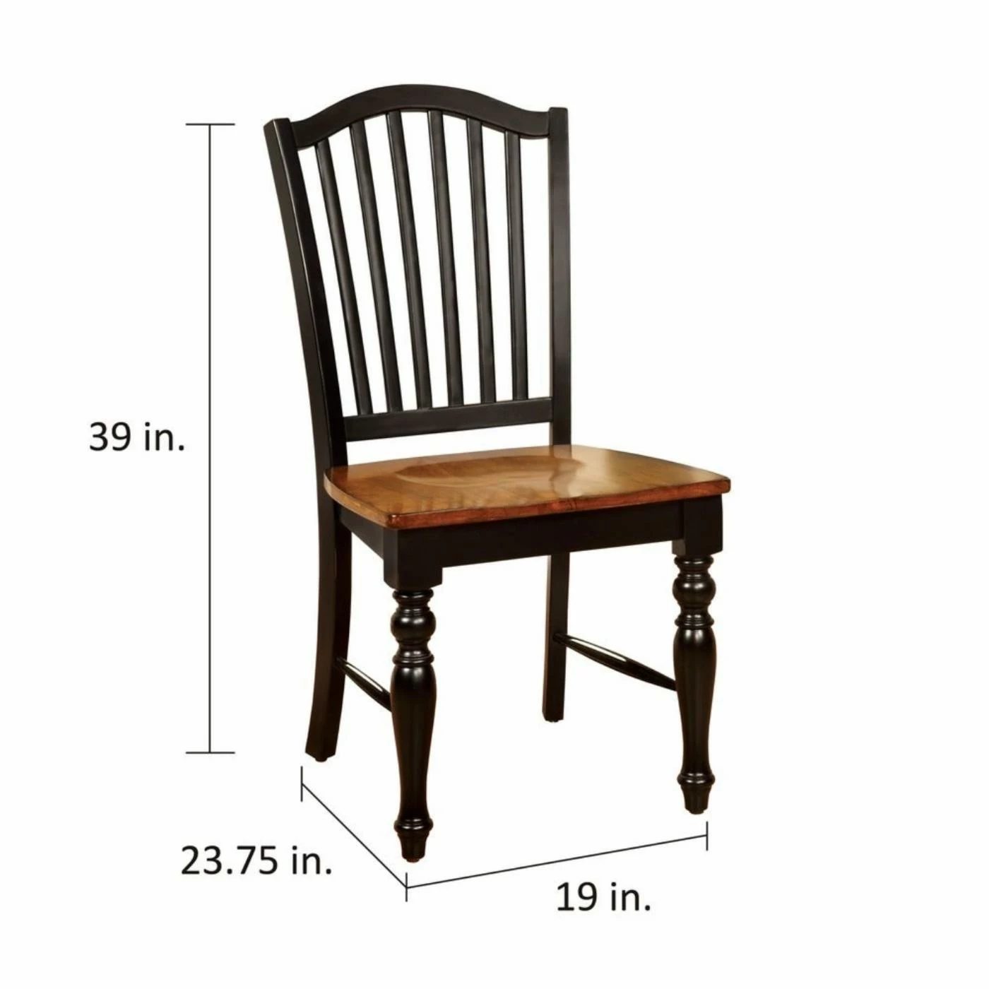Best Sale π Furniture Of America Drewes Slatted Dining Side Chairs - Set Of 2 π€© - Image 6