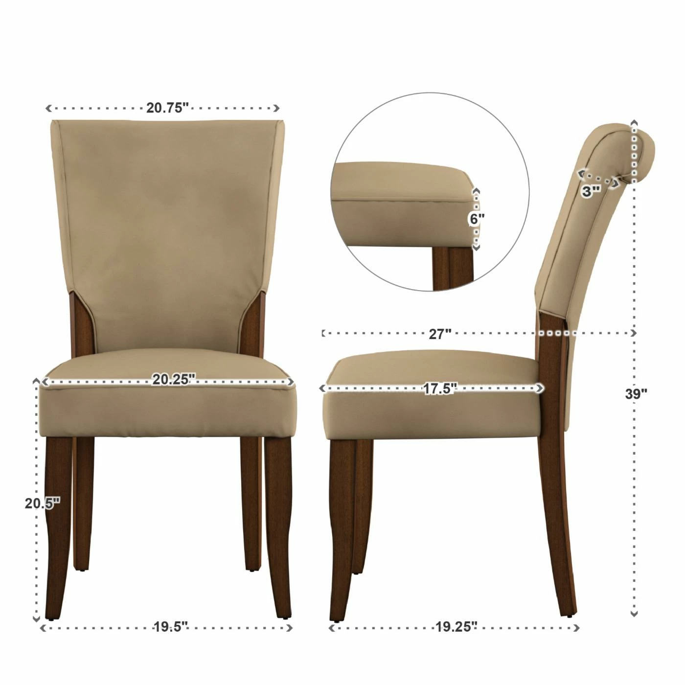 Best deal β¨ Casual Dining Chairs Weston Home Alamosa Velvet Parson Chairs - Set Of 2 π€© - Image 10