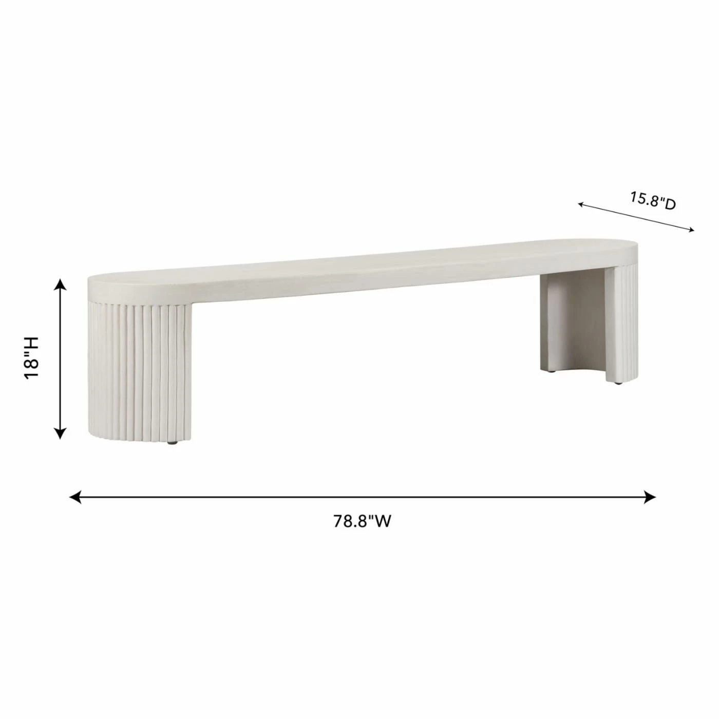 Top 10 β¨ TOV Furniture Wave Backless Dining Bench π - Image 10