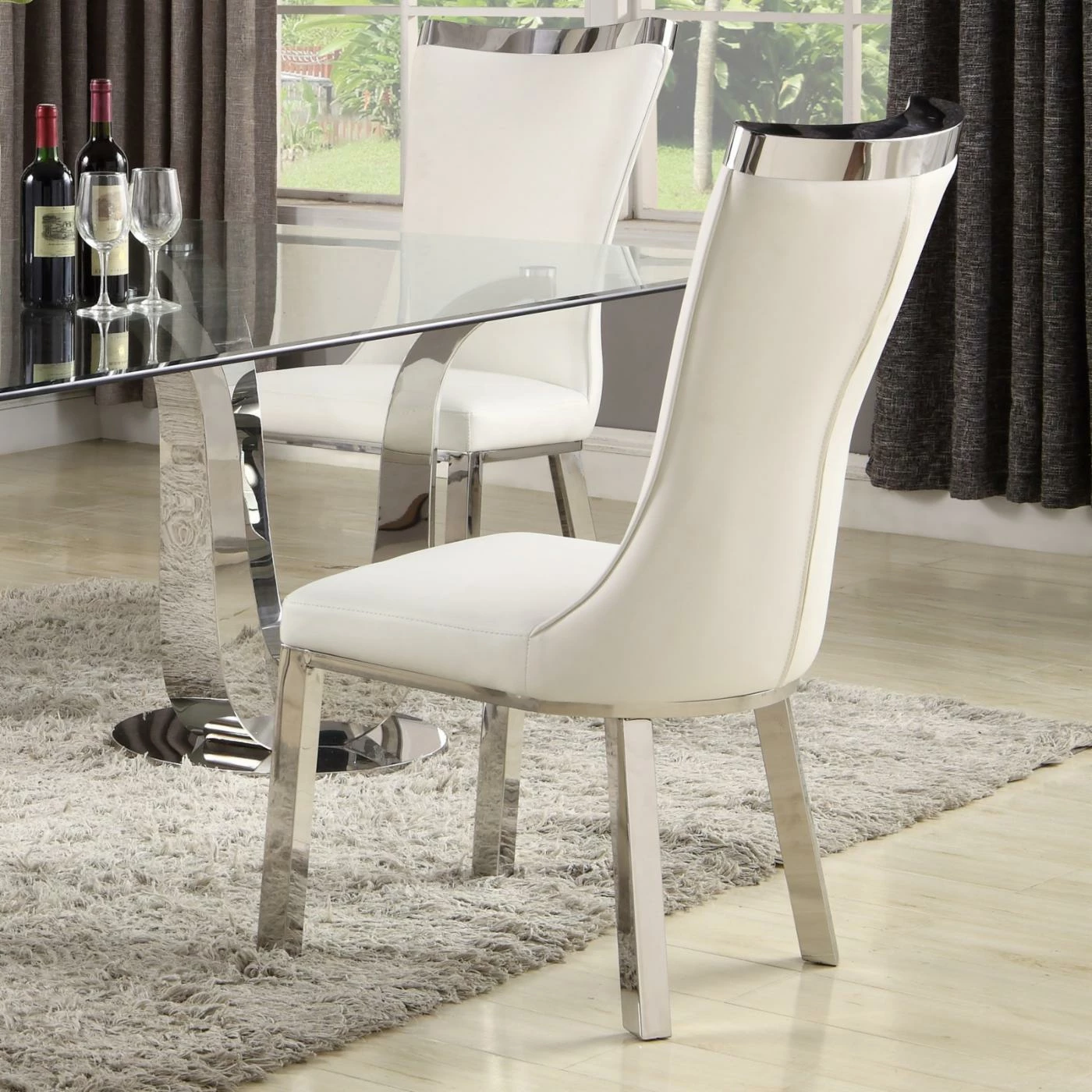 Wholesale π Casual Dining Chairs Chintaly Adelle Curved Back Dining Side Chair - Set Of 2 π - Image 3