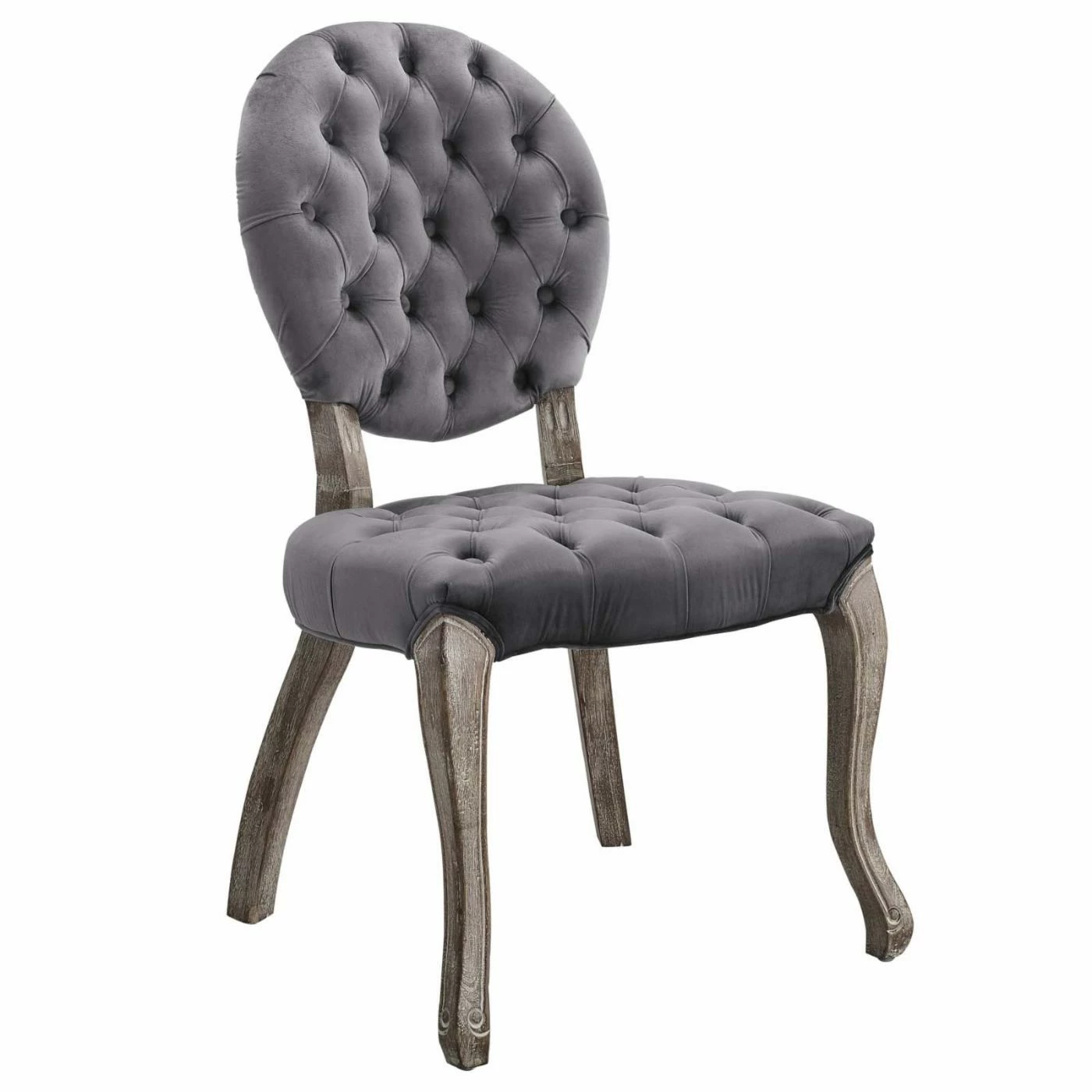 Promo π Side Chairs Modway Exhibit Velvet Tufted Dining Side Chair π - Image 3