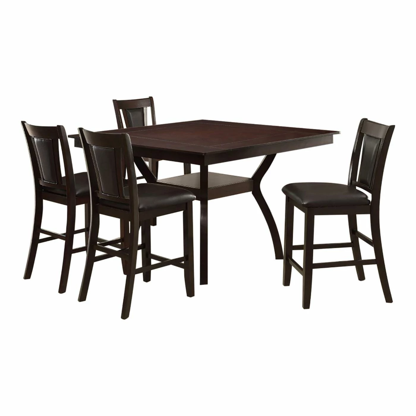 Best reviews of π Counter Height Chairs Furniture Of America Mullican Counter Height Leatherette Dining Chair - Set Of 2 β¨ - Image 3