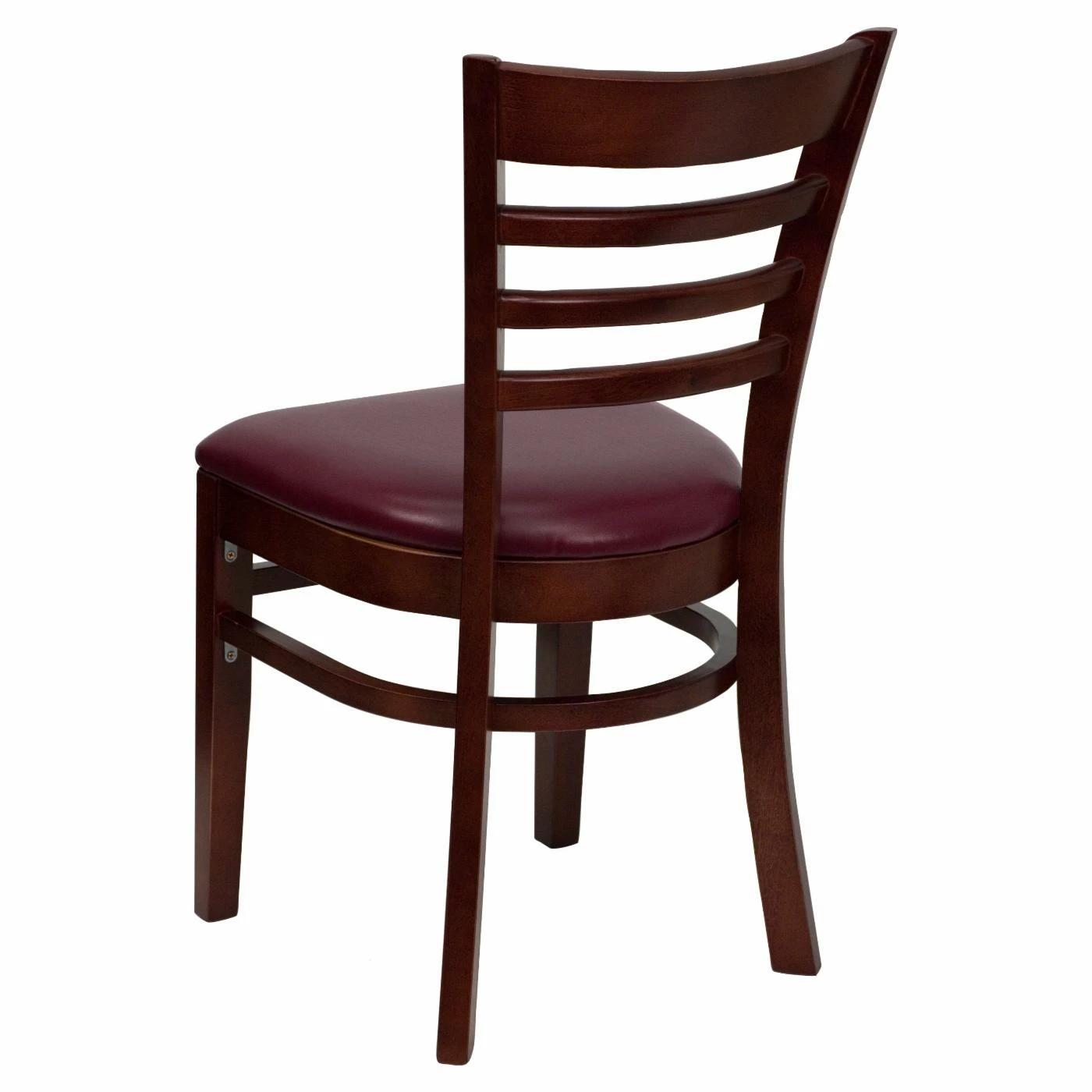 Best Pirce π Side Chairs Flash Furniture Hercules 19.5 In. Mahogany And Vinyl Ladder Back Restaurant Chair π― - Image 3
