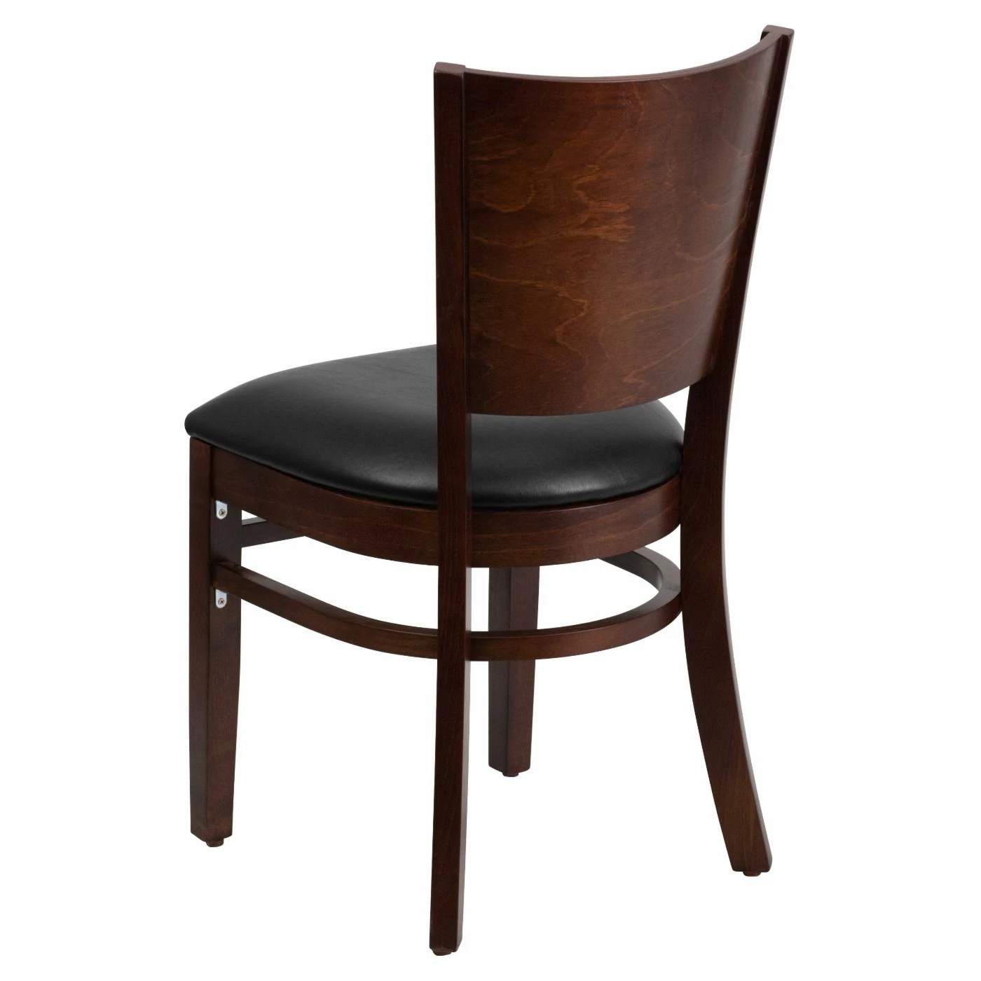Cheap β€οΈ Side Chairs Flash Furniture Lacey 20 In. Walnut Solid Back Restaurant Chair With Vinyl Seat π - Image 3