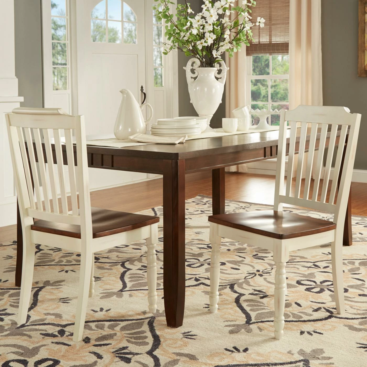 Hot Sale π Side Chairs HumbleNest Homestead Two Tone Distressed Dining Side Chair - Set Of 2 π - Image 3