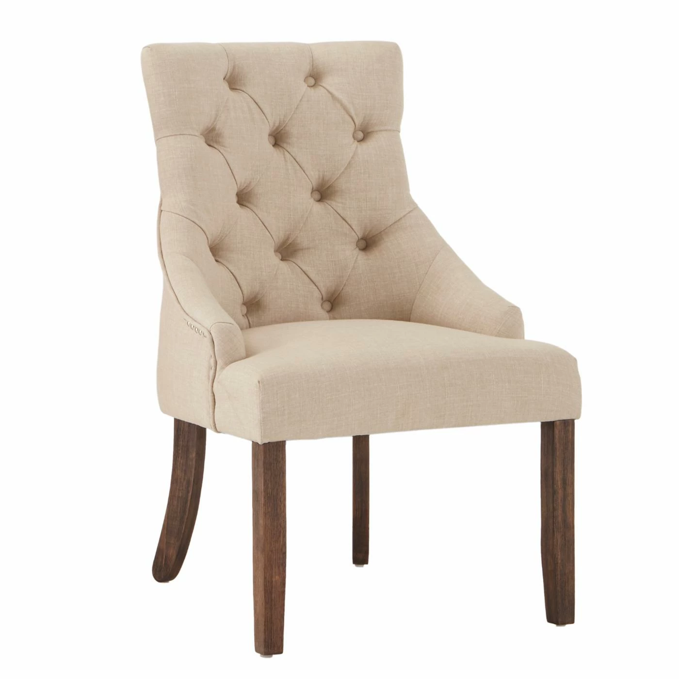 Wholesale ⌛ Formal Dining Chairs Weston Home Bolton Curved Tufted Back Dining Chair - Set Of 2 - Beige/Brown ✔️ - Image 3