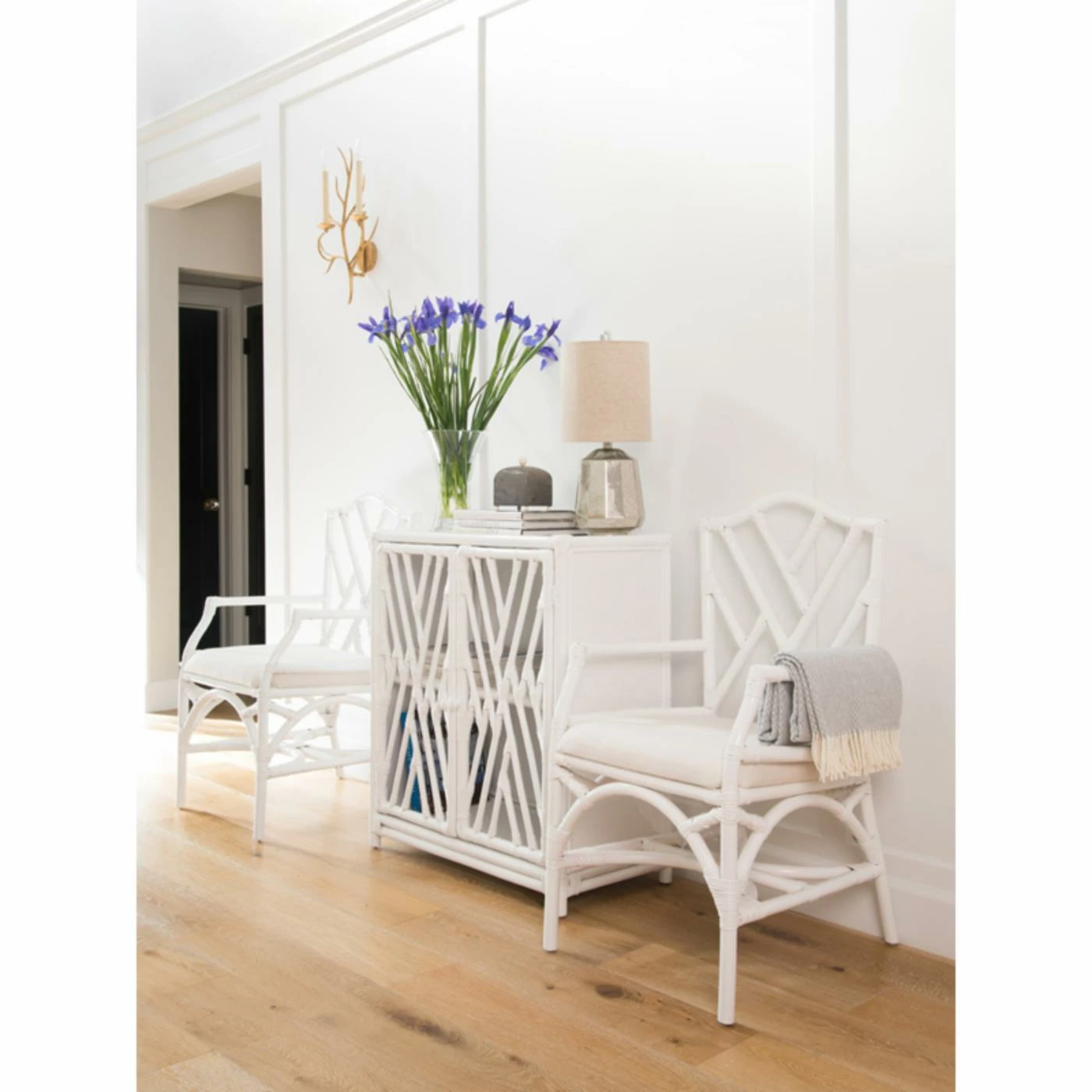 Coupon π Formal Dining Chairs KOUBOO Rattan Chippendale Upholstered Dining Arm Chair - Set Of 2 𧨠- Image 3