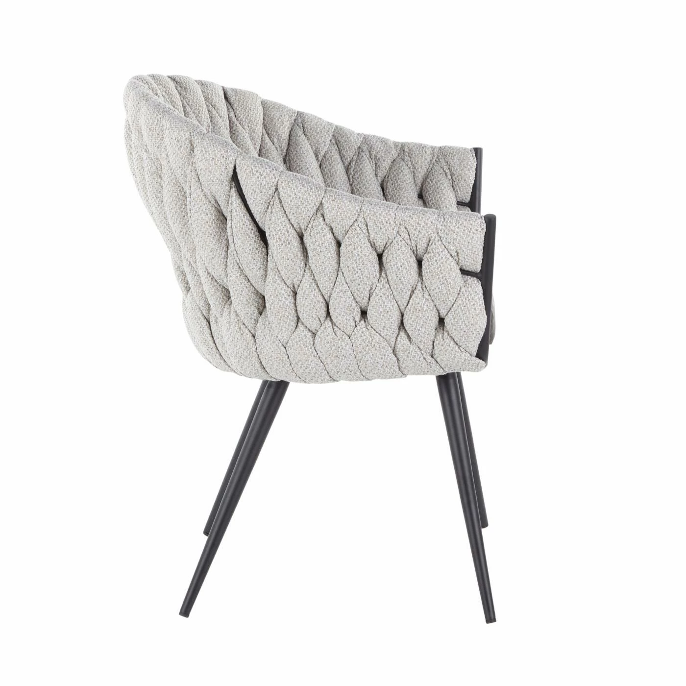 Best reviews of π Side Chairs LumiSource Braided Matisse Contemporary Dining Side Chair π - Image 3