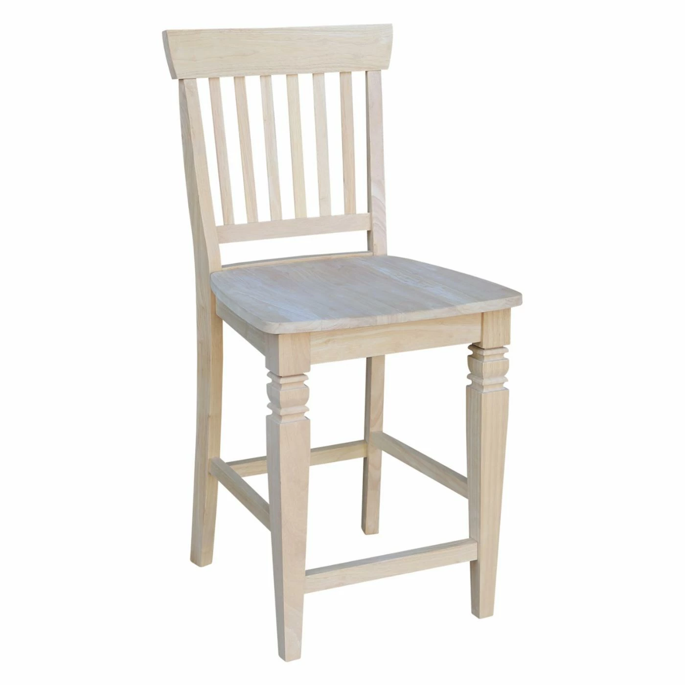 New ✨ Side Chairs International Concepts Seattle Unfinished Counter Stool ❤️ - Image 3