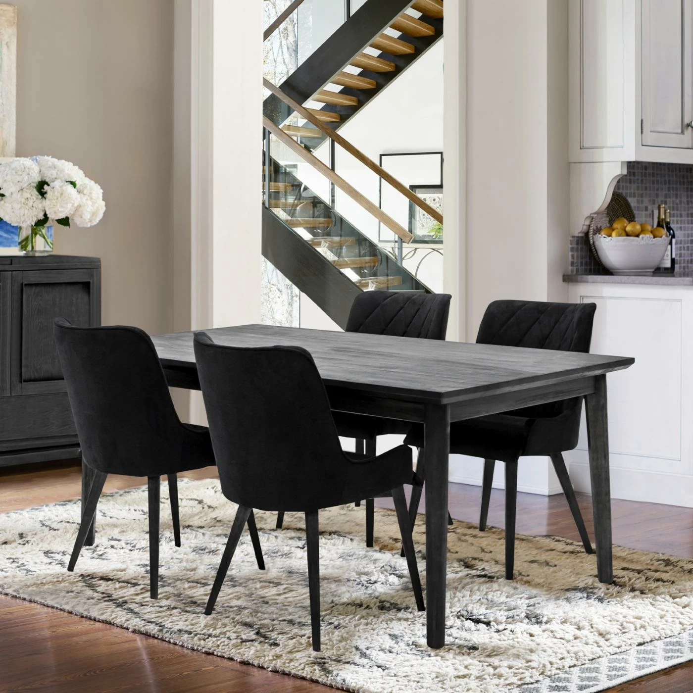 Buy π Casual Dining Chairs Armen Living Alana Upholstered Dining Arm Chair - Set Of 2 π - Image 2