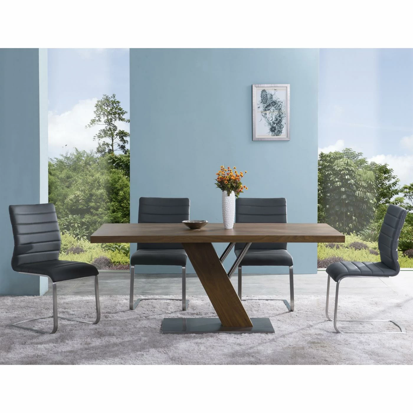 Budget π€© Side Chairs Armen Living Fusion Dining Chairs - Set Of 2 π - Image 2