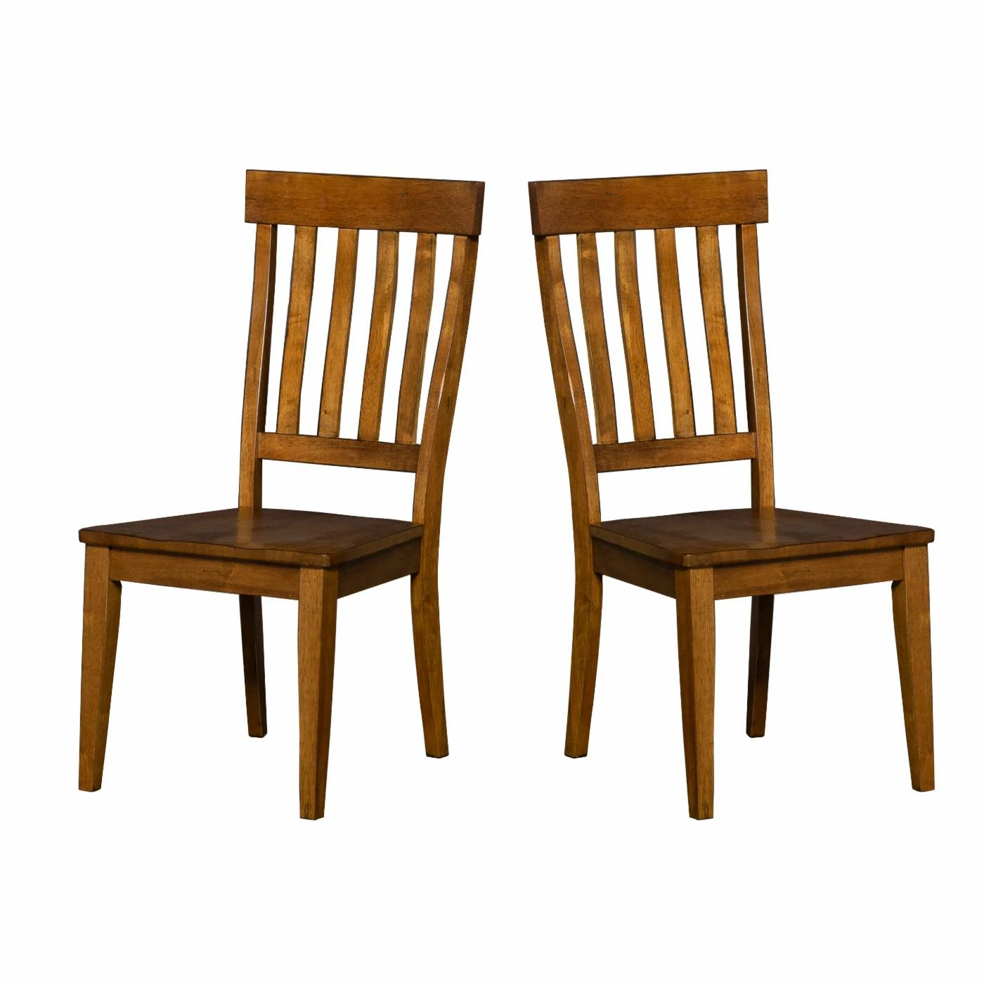 Best reviews of π₯° Casual Dining Chairs A-America Toluca Slat Back Dining Side Chair - Rustic Amber - Set Of 2 π - Image 2