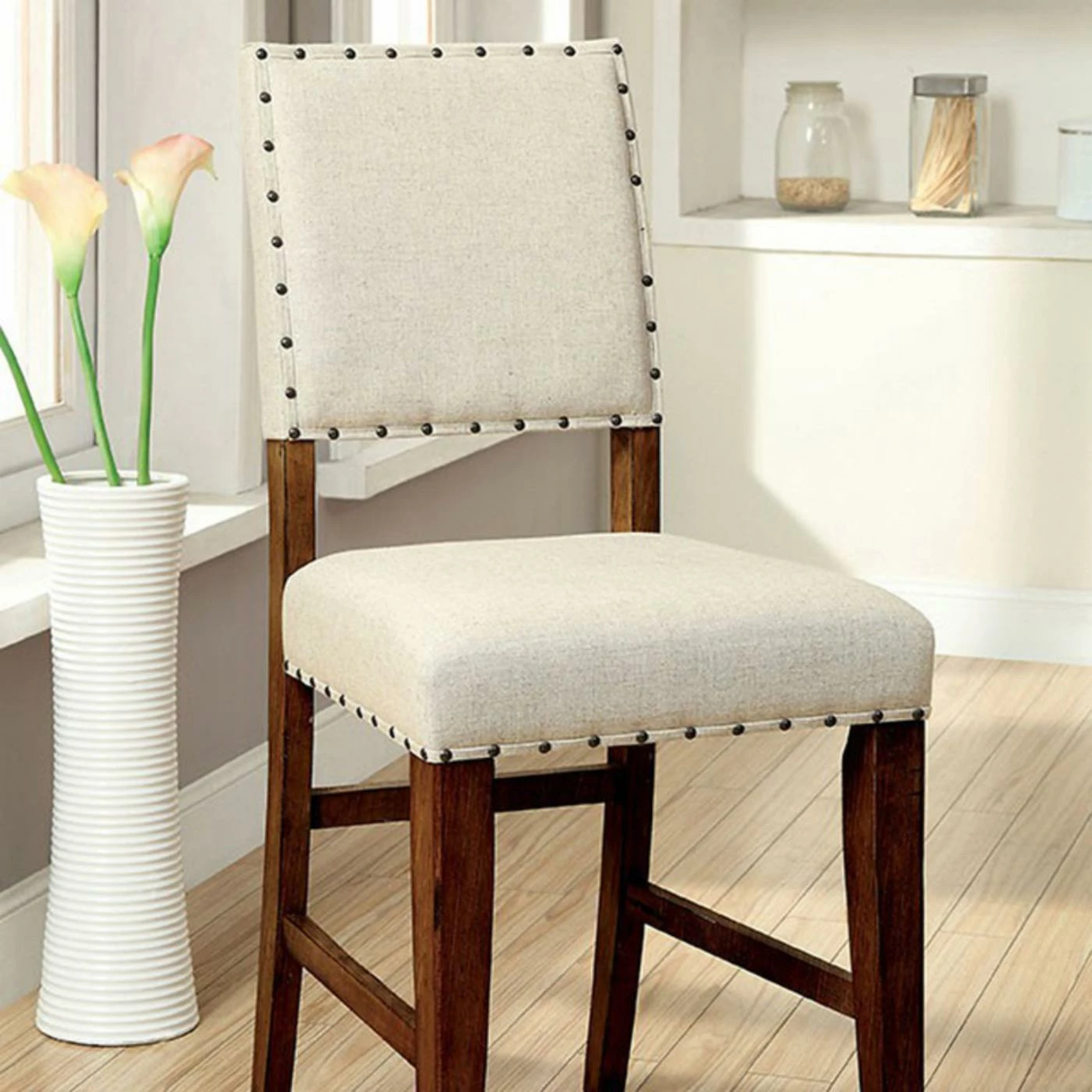 Flash Sale β¨ Counter Height Chairs Benzara Sania Counter Height Dining Side Chair - Set Of 2 π€© - Image 2