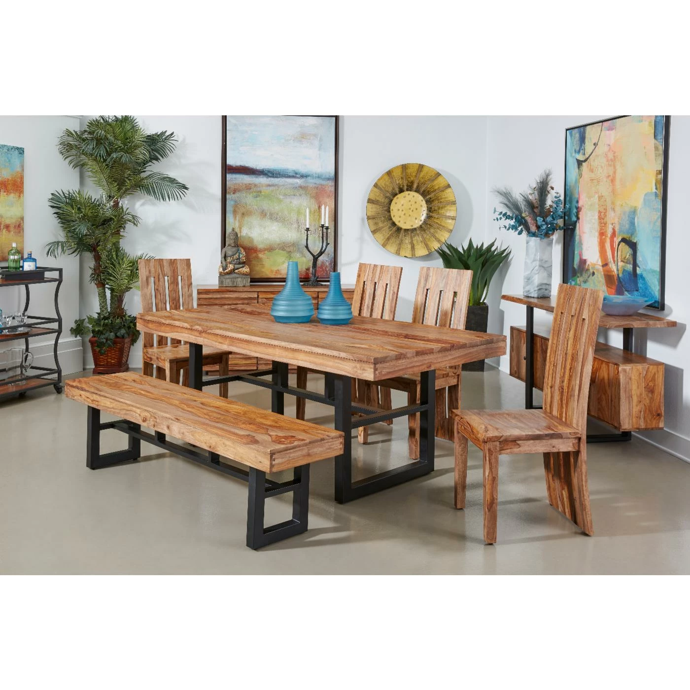 Brand new ⭐ Coast To Coast Imports Brownstone IV Dining Bench ❤️ - Image 2