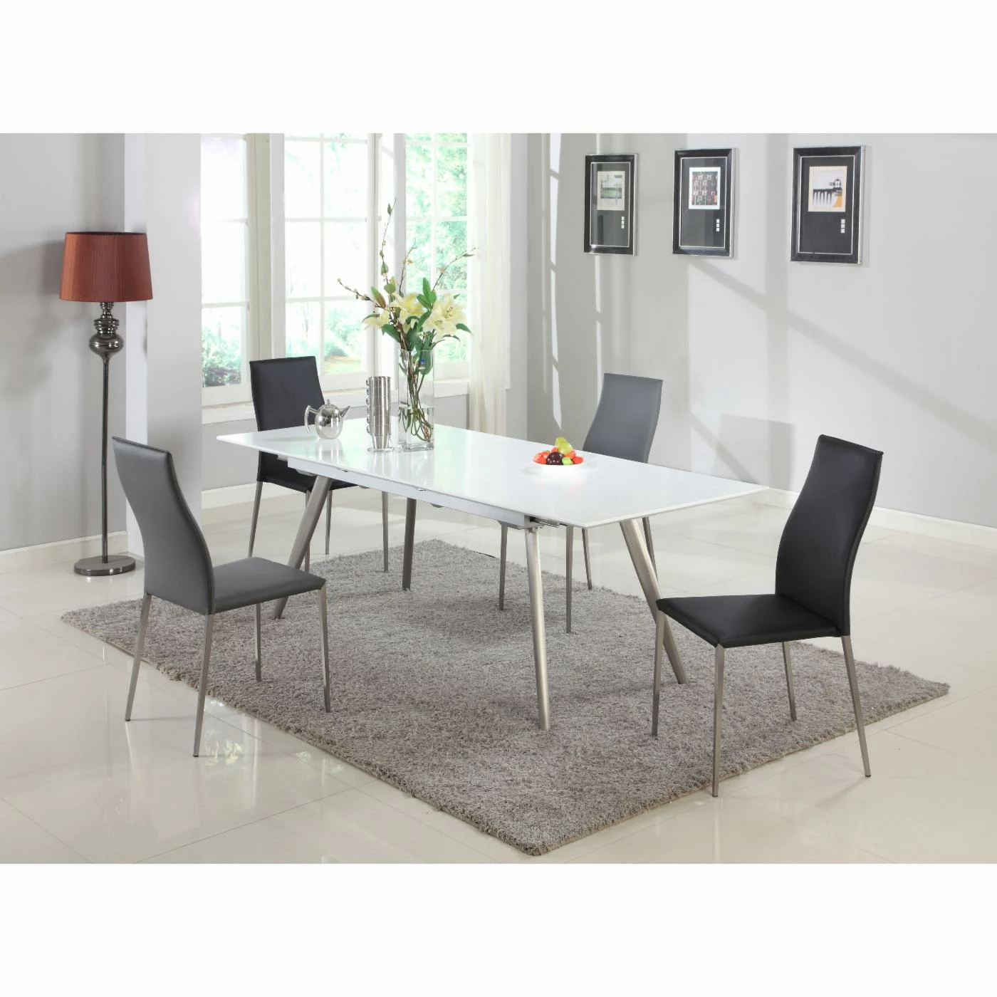 Buy π Side Chairs Chintaly Elsa Contour Back Stackable Side Dining Chair - Set Of 4 π - Image 2