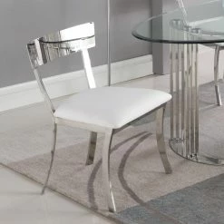 Discount 🎁 Side Chairs Chintaly Maiden Curved Back Dining Side Chair - Set Of 2 🛒