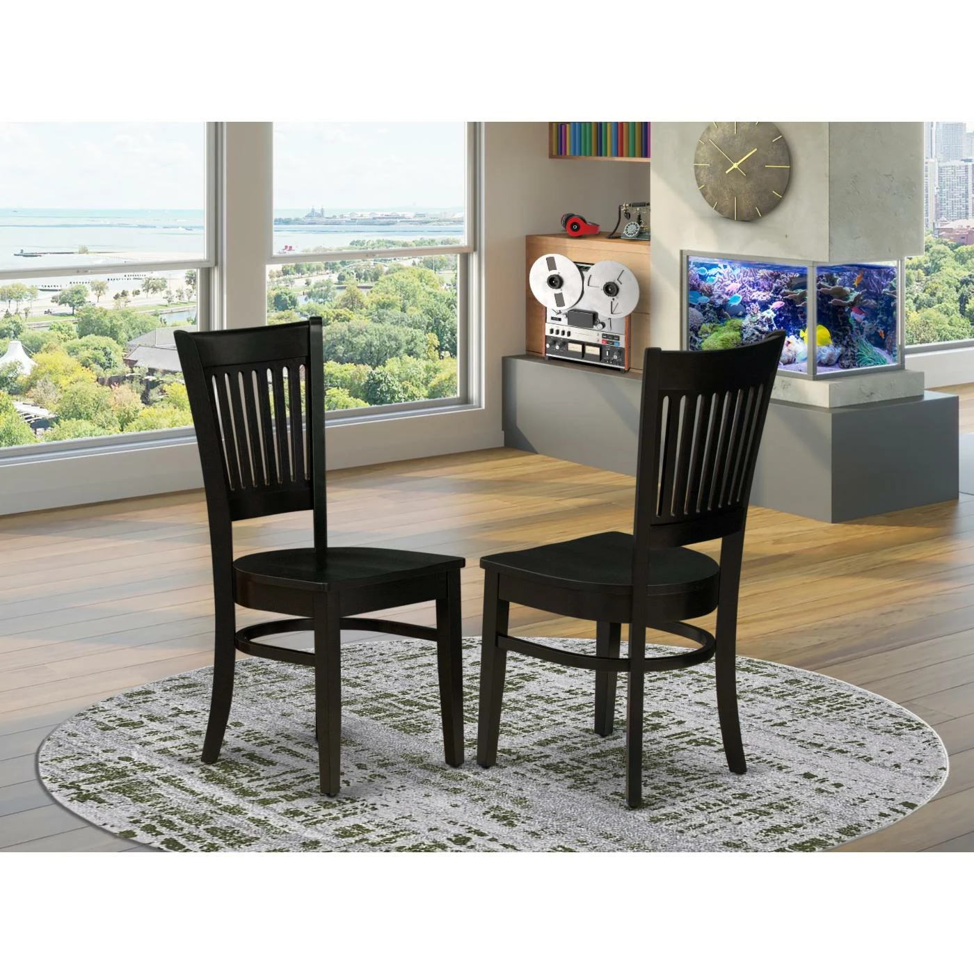 Budget π Formal Dining Chairs East West Furniture Vancouver Wood Dining Chair - Set Of 2 π₯° - Image 2