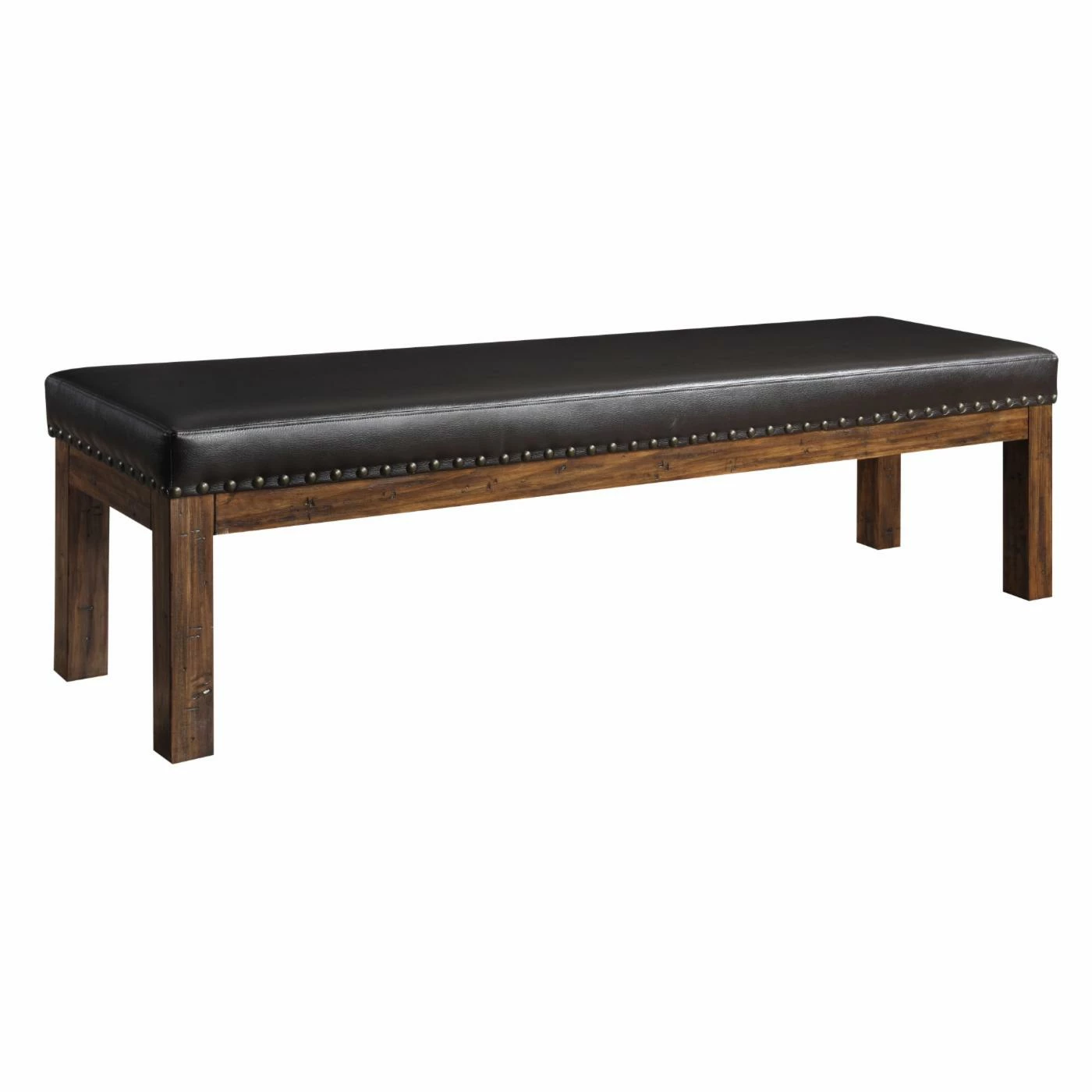 Flash Sale π Wallace & Bay Side Chairs Wallace & Bay Dodson Faux Leather Upholstered Dining Bench π₯ - Image 2