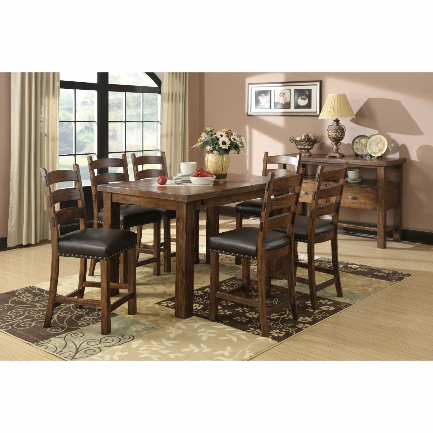 Outlet ✔️ Wallace & Bay Counter Height Chairs Wallace & Bay Dodson 24 In. Ladder Back Counter Height Dining Chair - Set Of 2 ❤️ - Image 2