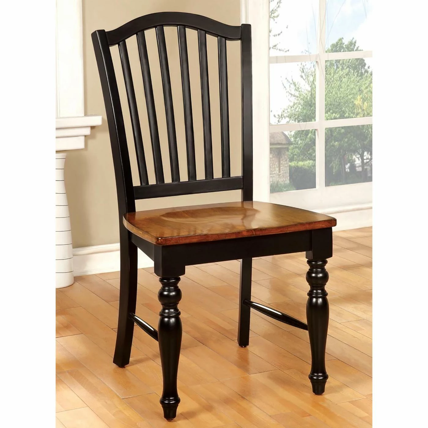 Best Sale π Furniture Of America Drewes Slatted Dining Side Chairs - Set Of 2 π€© - Image 2