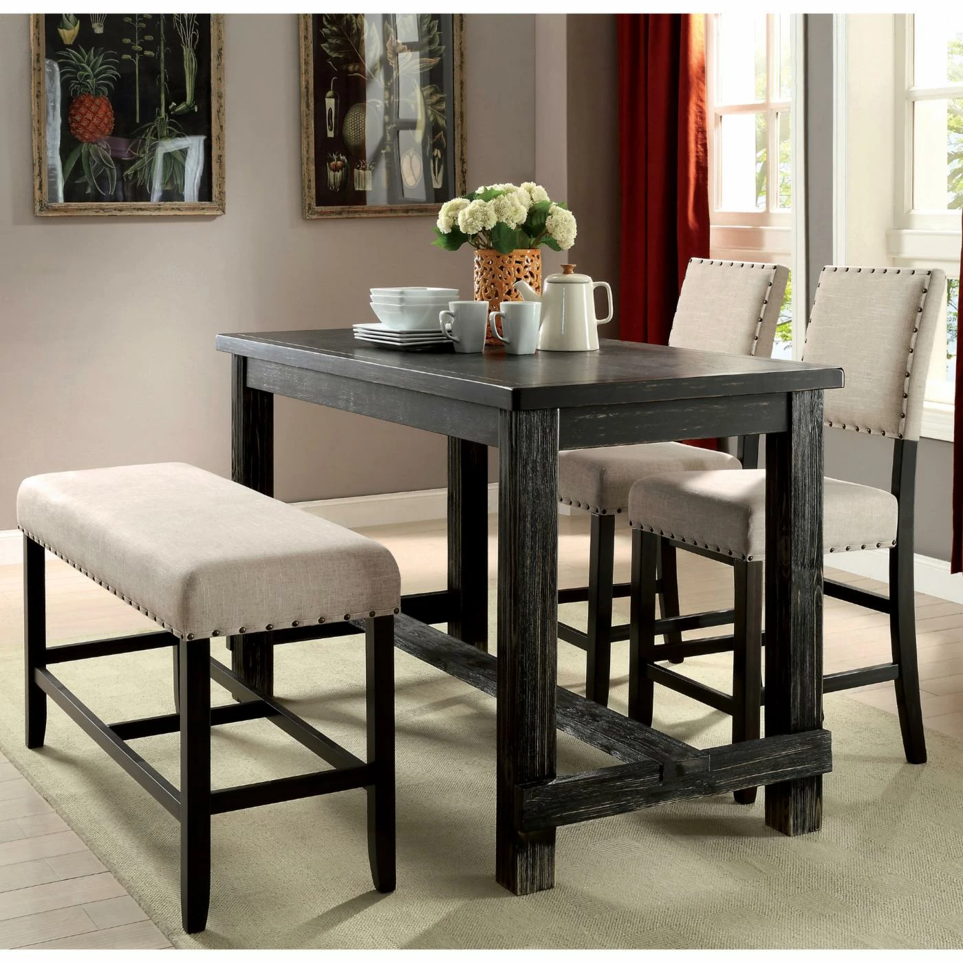 Top 10 β¨ Side Chairs Furniture Of America Helin I Counter Height Dining Bench π - Image 2